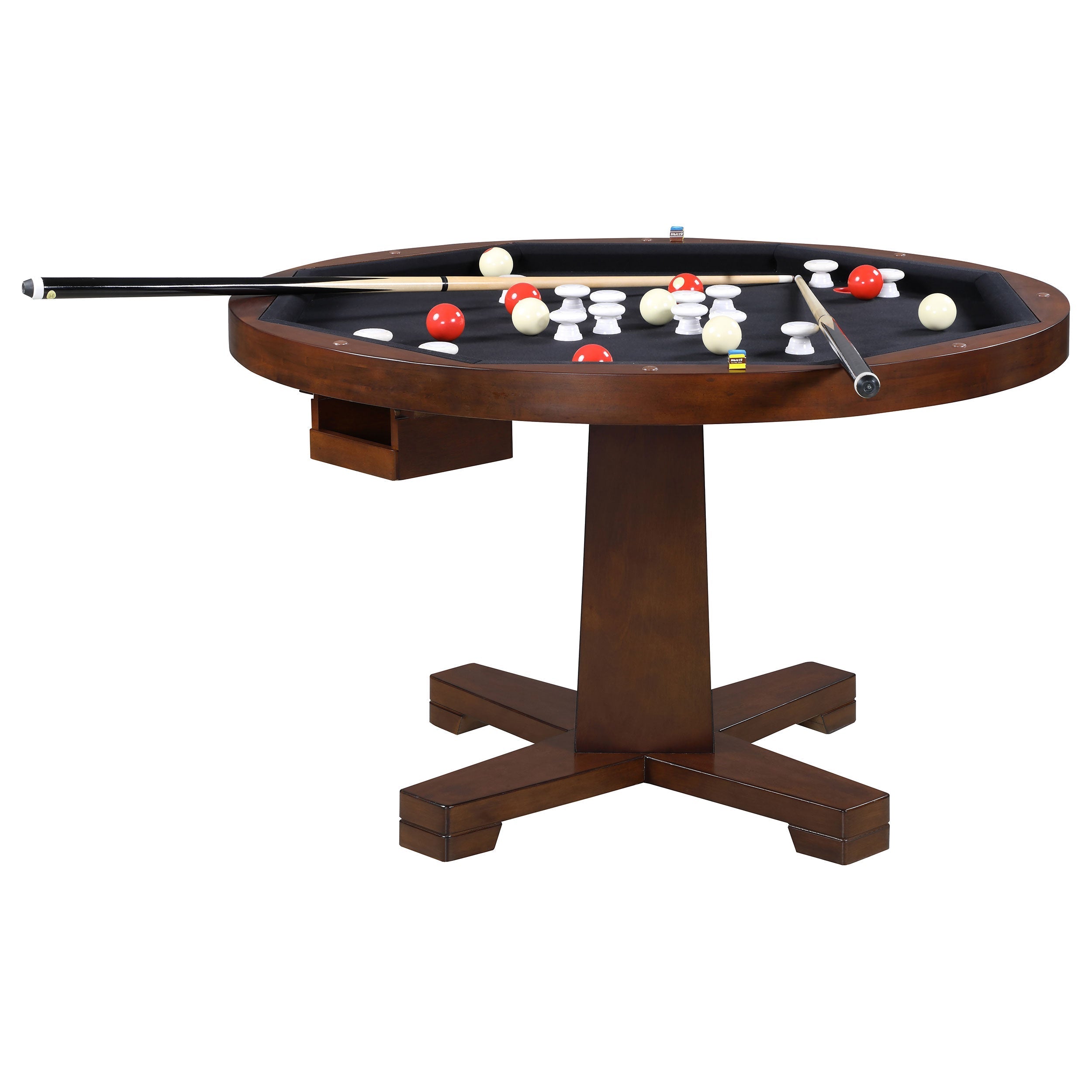 Marietta  Game Table Set Tobacco and Tan