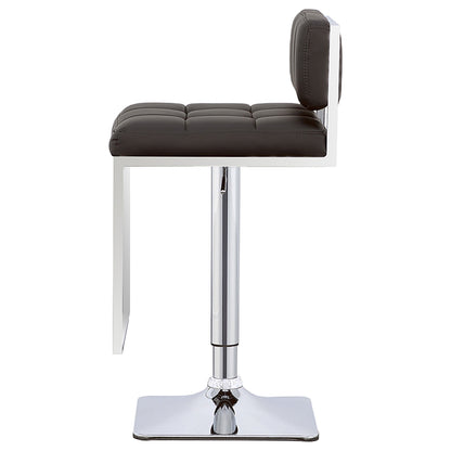 Coaster Alameda Adjustable Bar Stool Chrome and Black Default Title