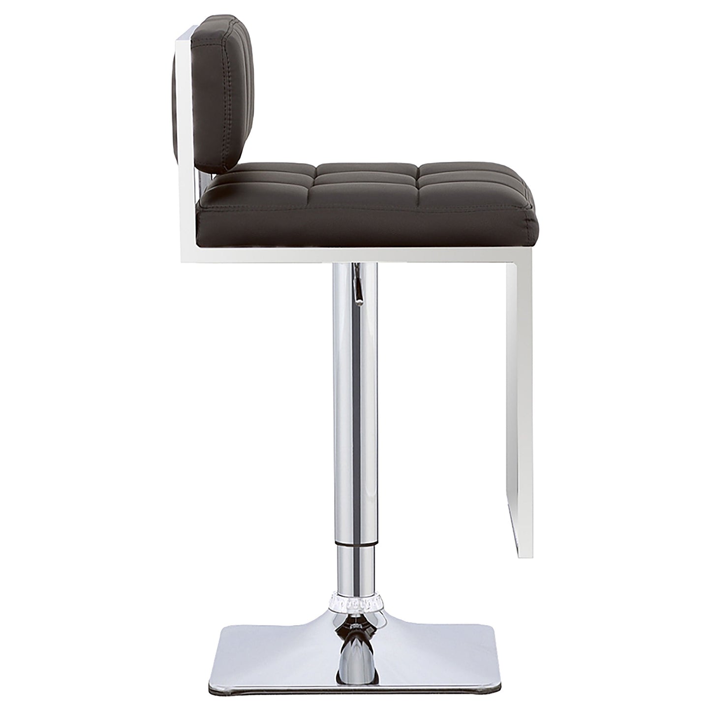 Coaster Alameda Adjustable Bar Stool Chrome and Black Default Title