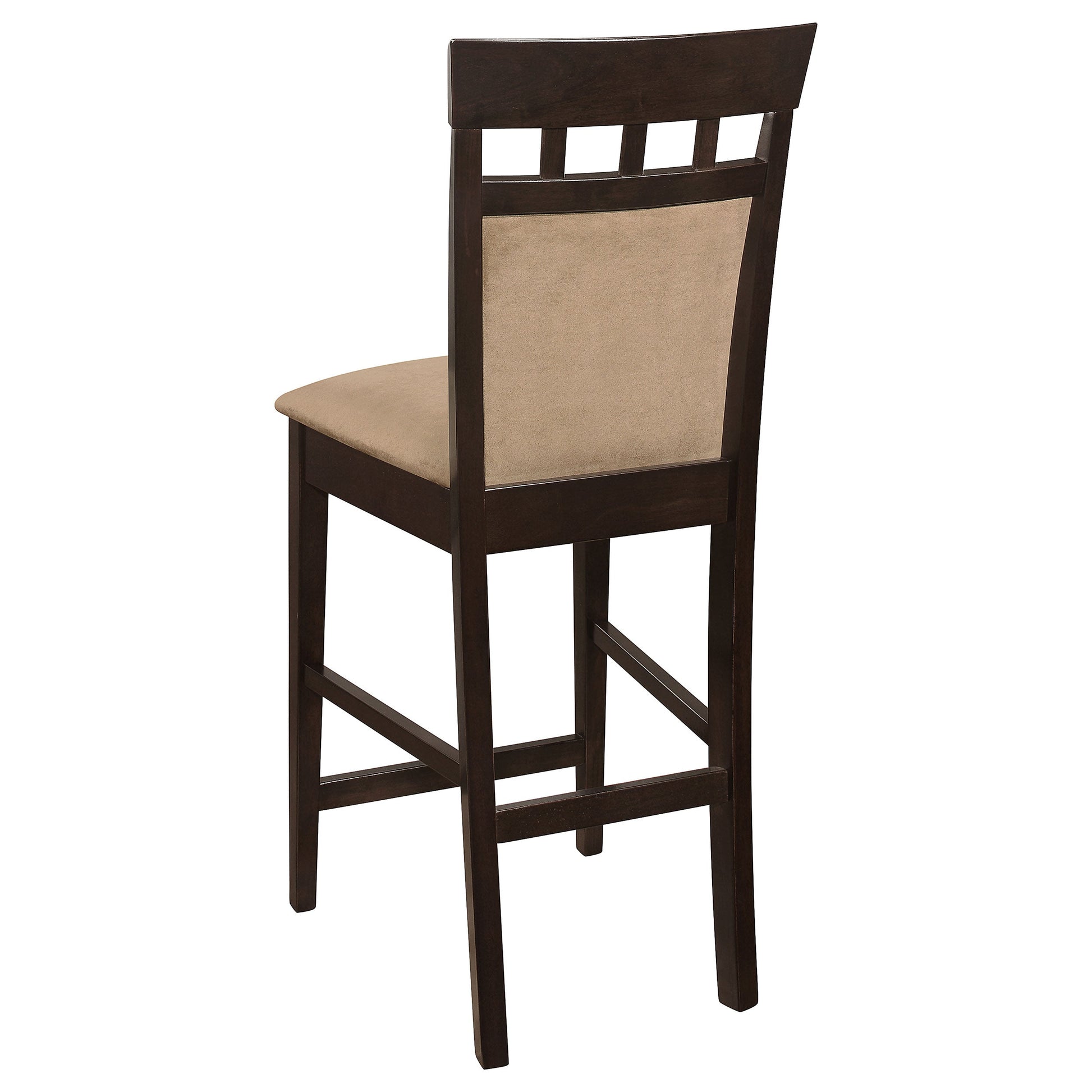 Coaster Gabriel Upholstered Counter Height Stools Cappuccino and Beige (Set of 2) Default Title