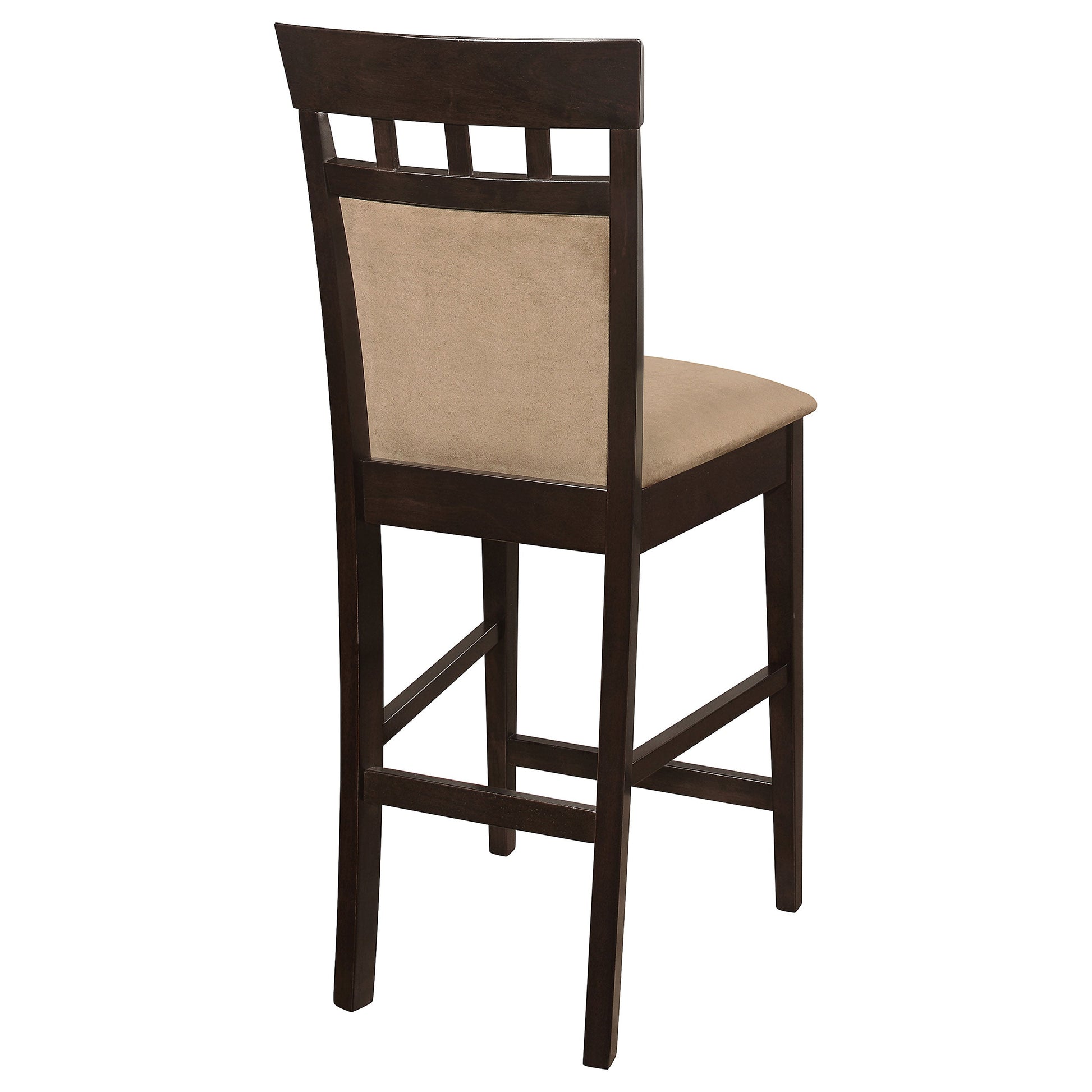 Coaster Gabriel Upholstered Counter Height Stools Cappuccino and Beige (Set of 2) Default Title