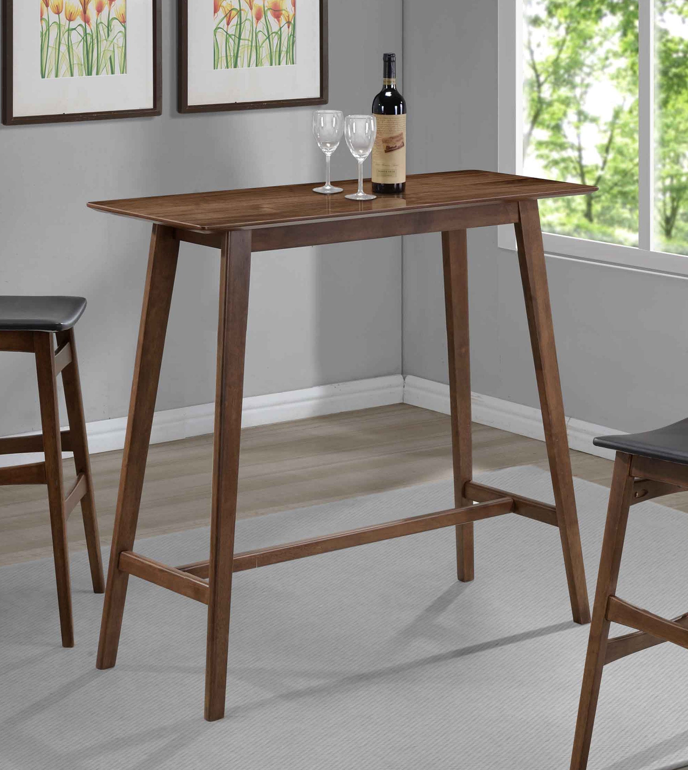 Finnick Rectangular Bar Table Walnut