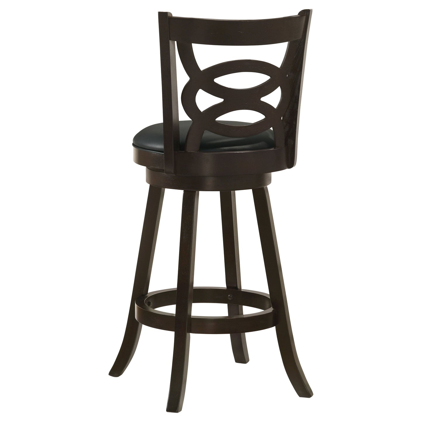 Coaster Calecita Swivel Bar Stools with Upholstered Seat Cappuccino (Set of 2) Counter Height