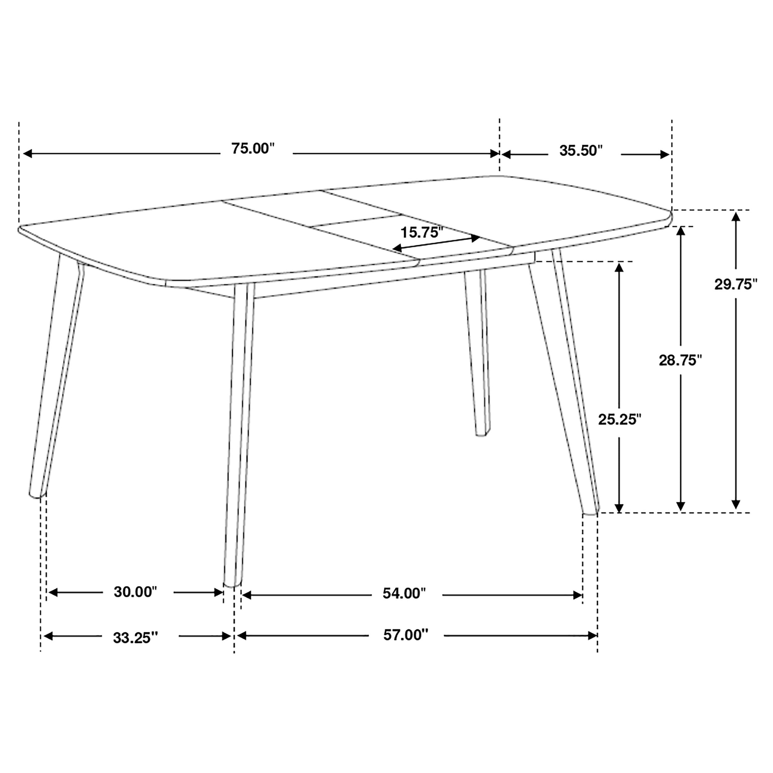 Redbridge  Dining Room Set Natural Walnut and Grey