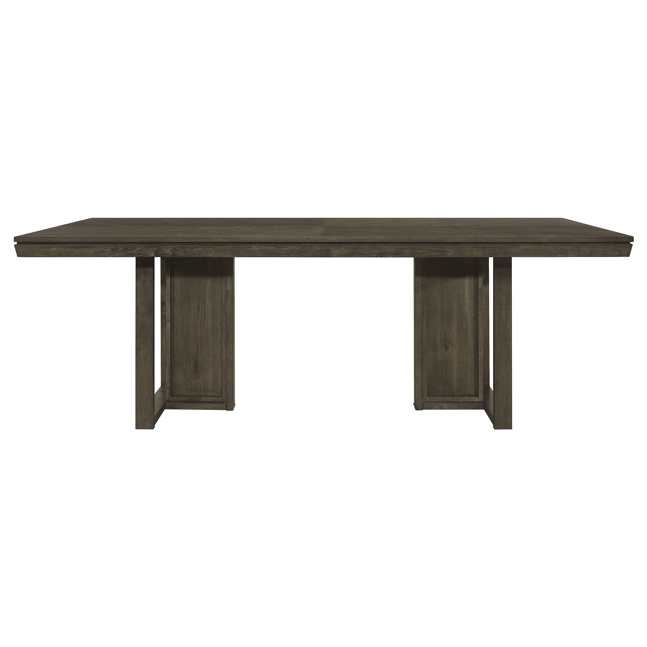 Kelly  Rectangular Dining Table Set Beige and Dark Grey