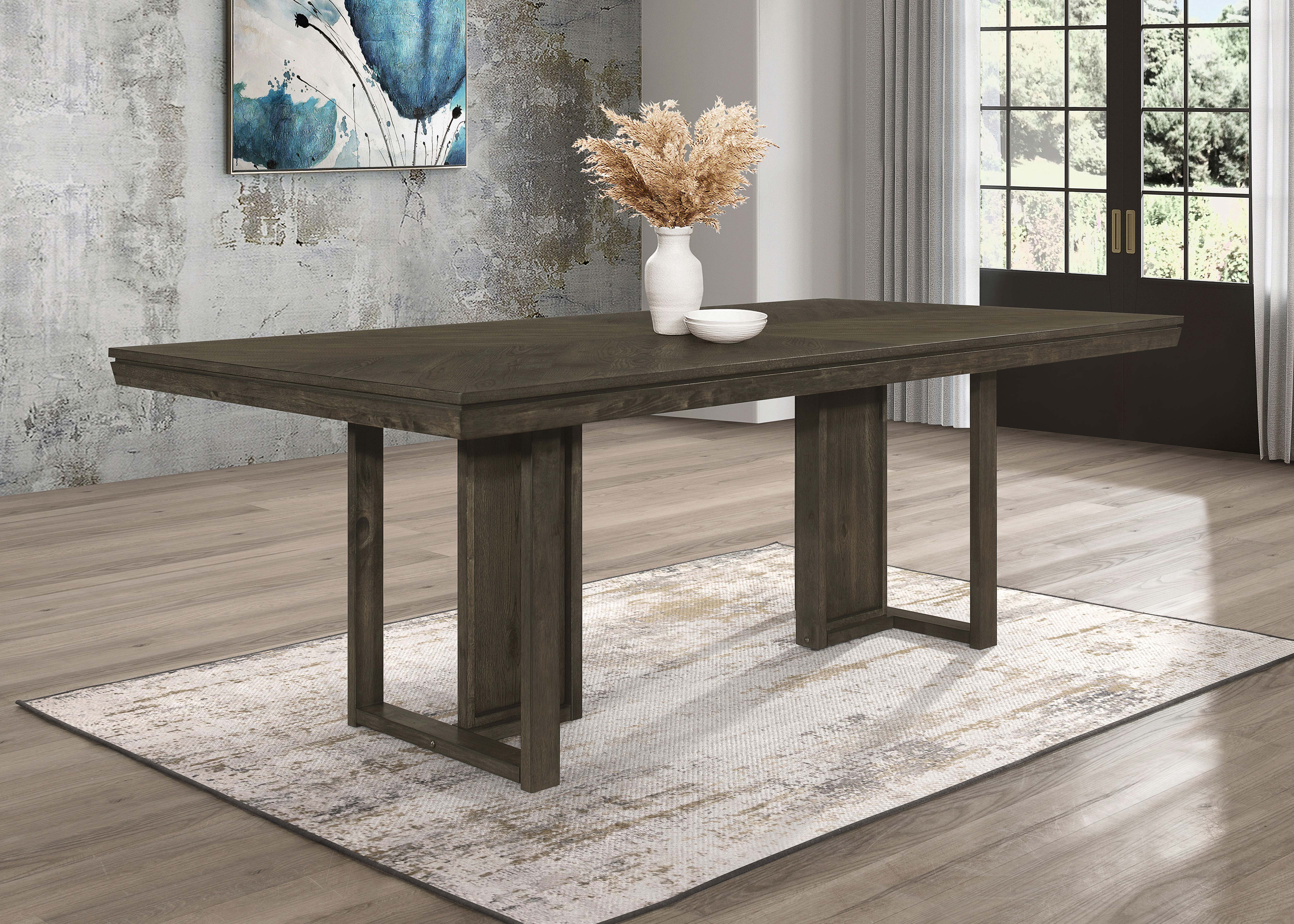 Kelly Rectangular Dining Table Dark Grey