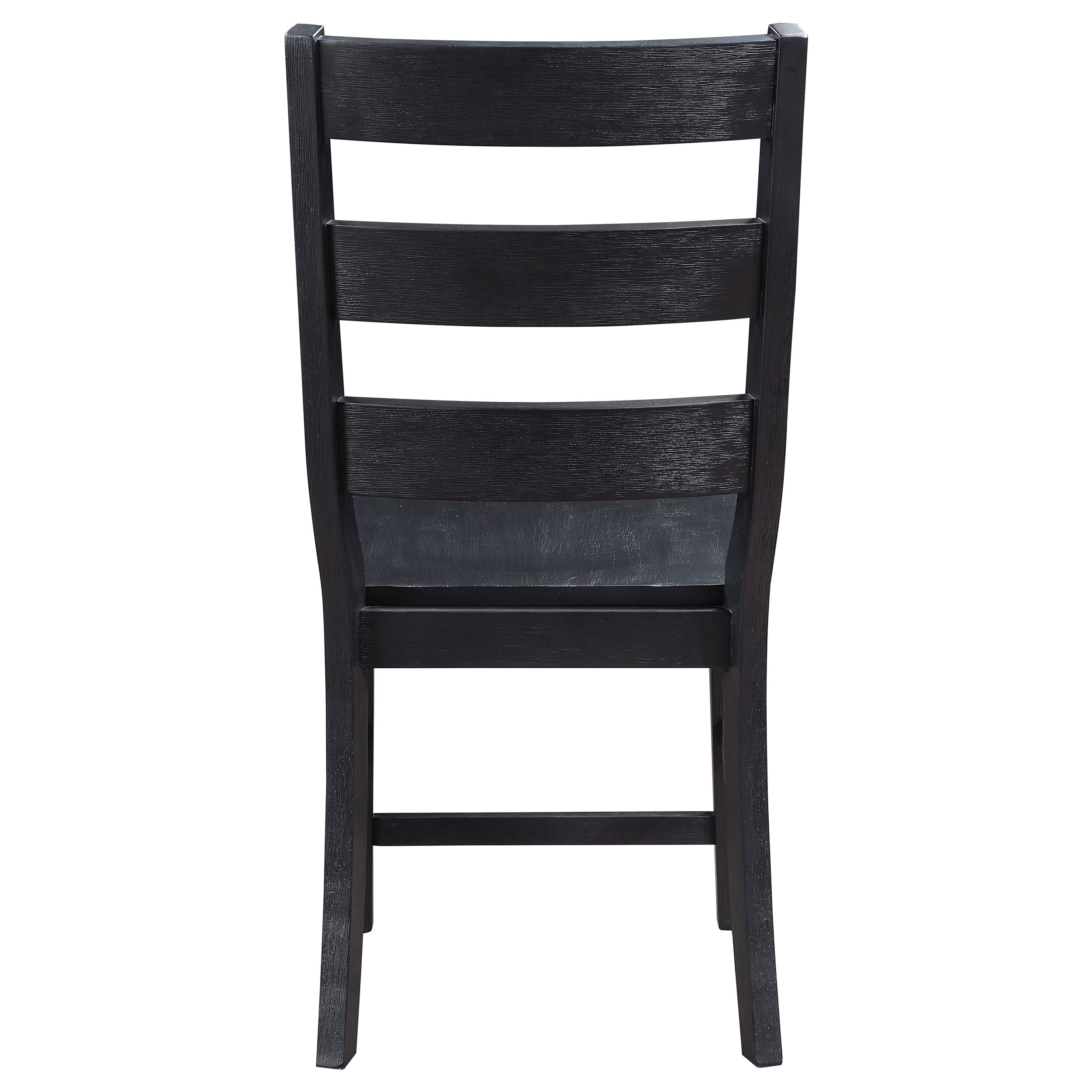 Newport Ladder Back Dining Side Chair Black (Set of 2)