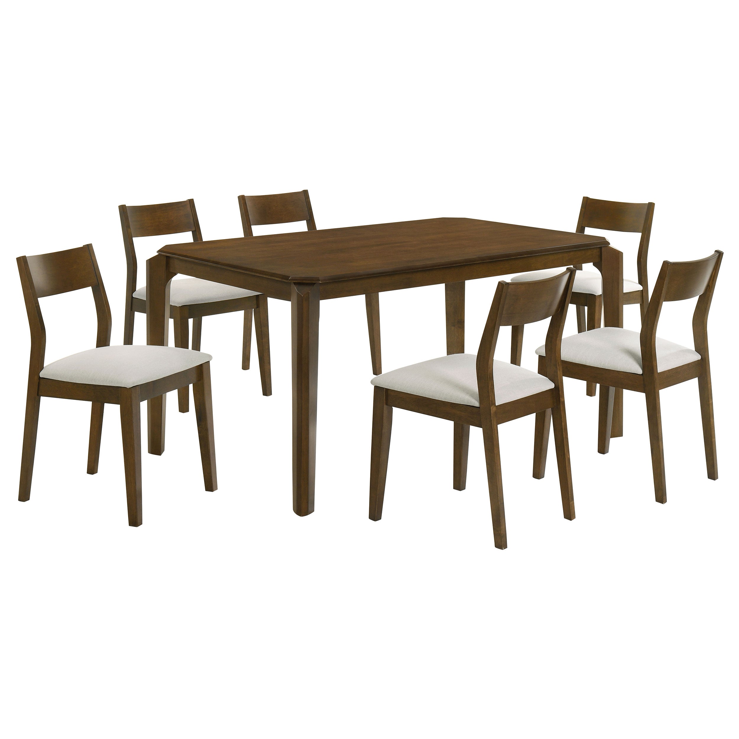 Almonte 5-piece 59-inch Rectangular Dining Set Dark Brown