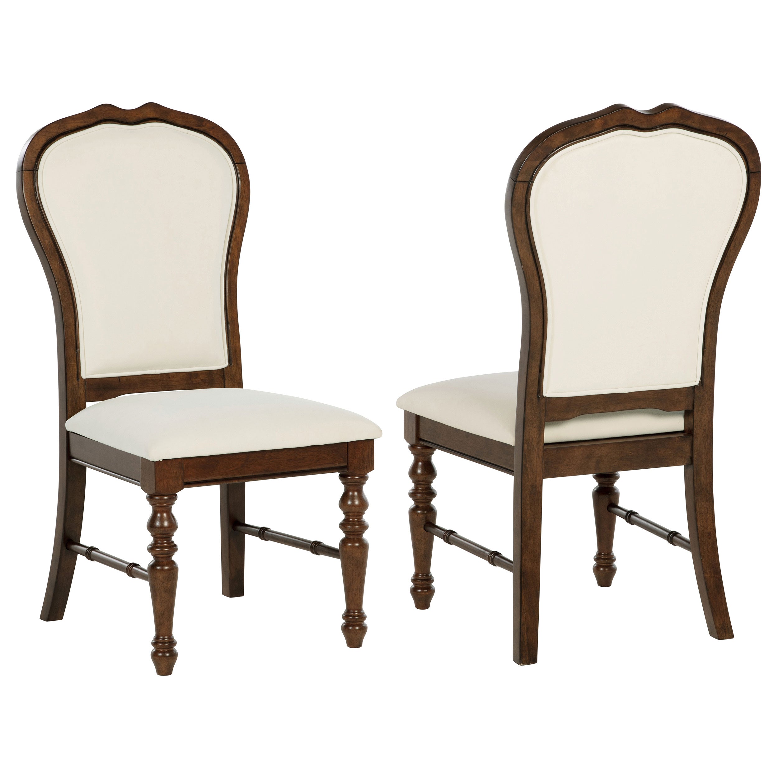 Landon Upholstered Dining Side Chair Rich Brown (Set of 2)