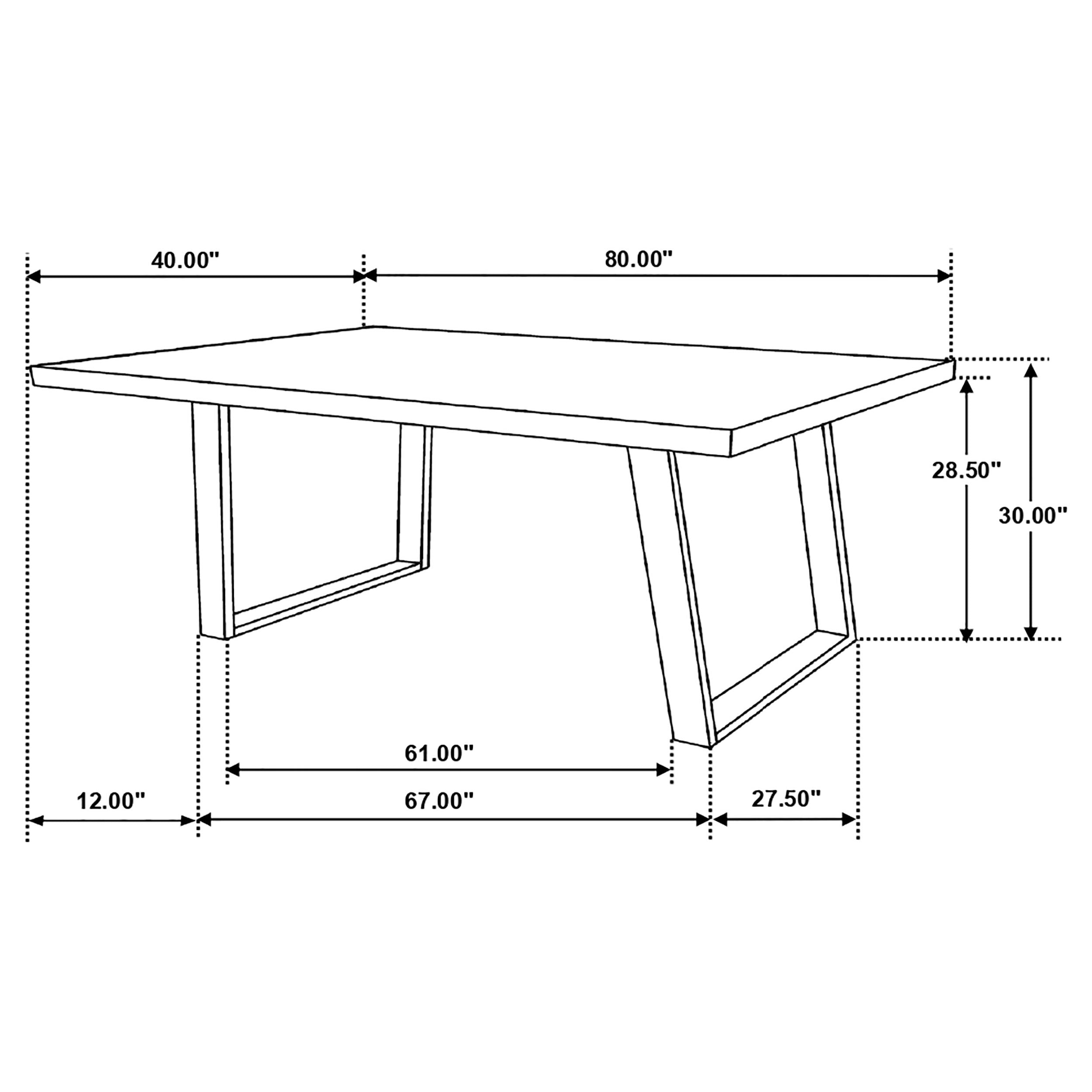 Misty  Rectangular Dining Set Sheesham and Camel