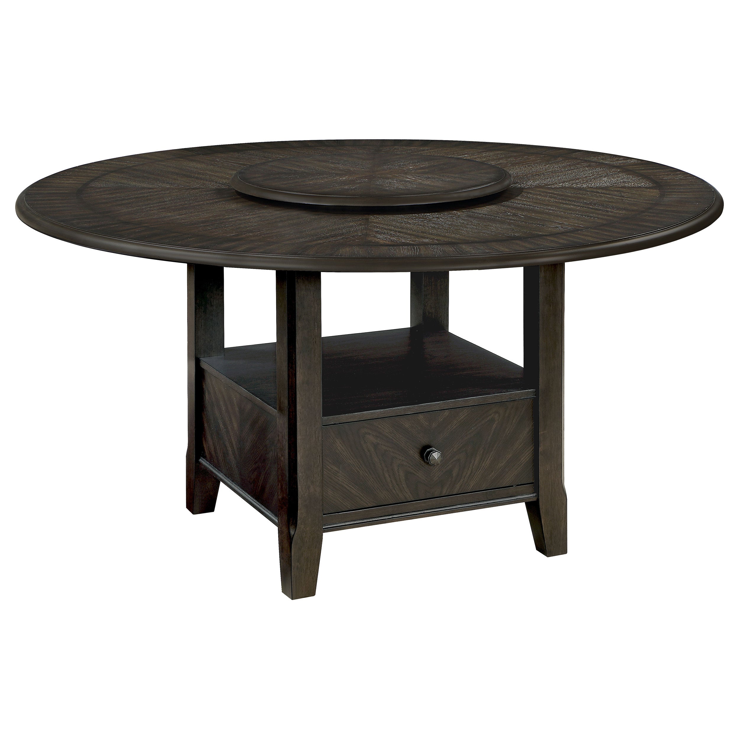 Twyla  Round Dining Set Dark Cocoa and Cream