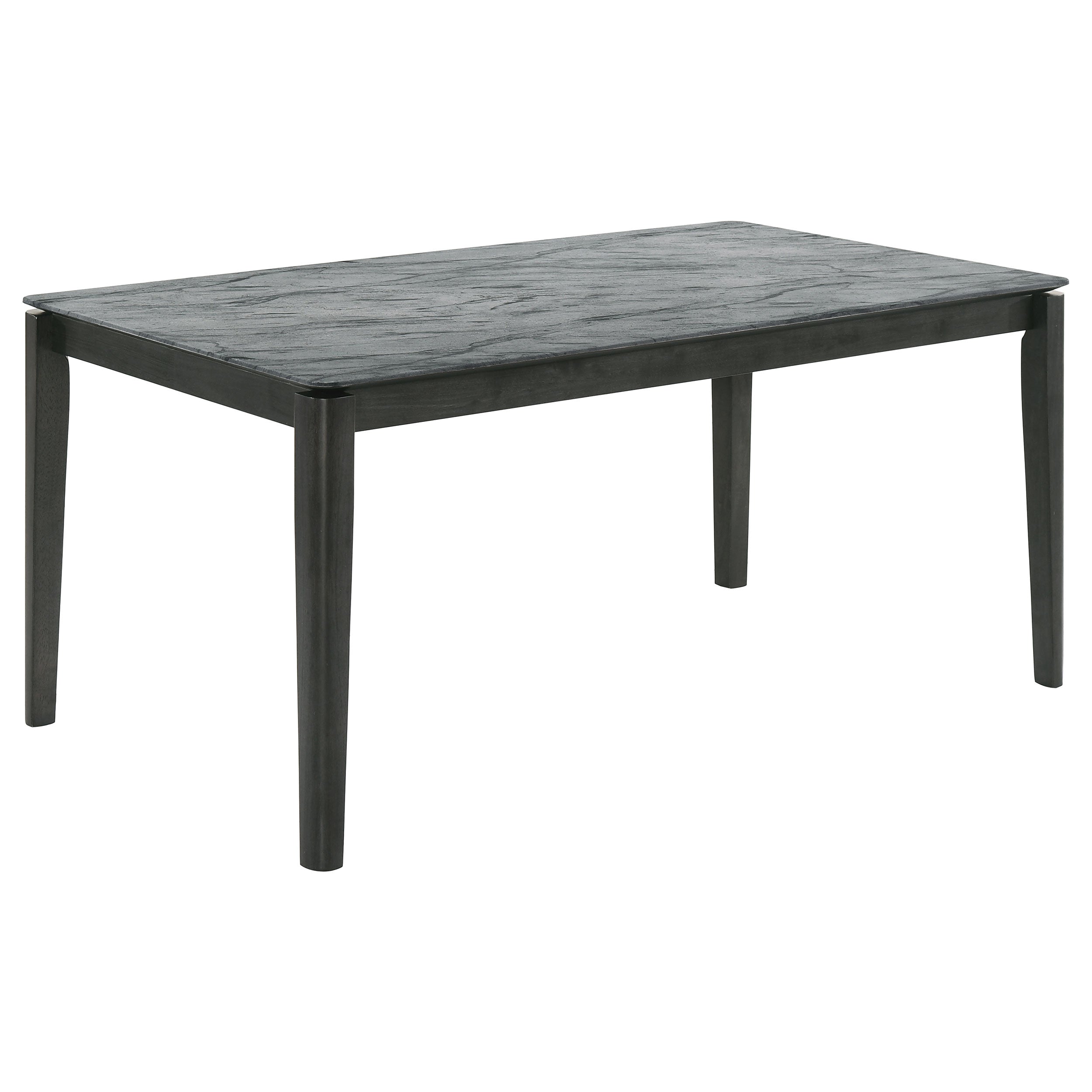 Stevie  Rectangular Dining Set Grey and Black