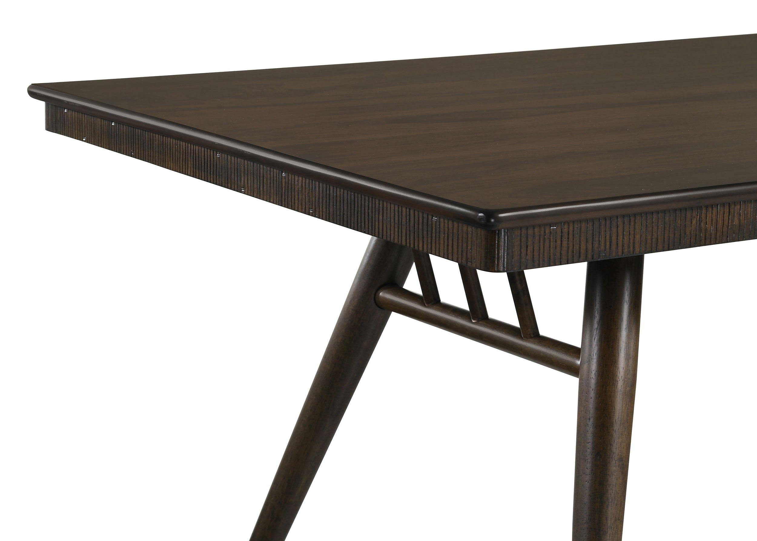 Wes  Rectangular Dining Set Grey and Dark Walnut