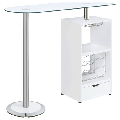 Ferguson 3-tier Bar Unit Black Nickel and Black Oak