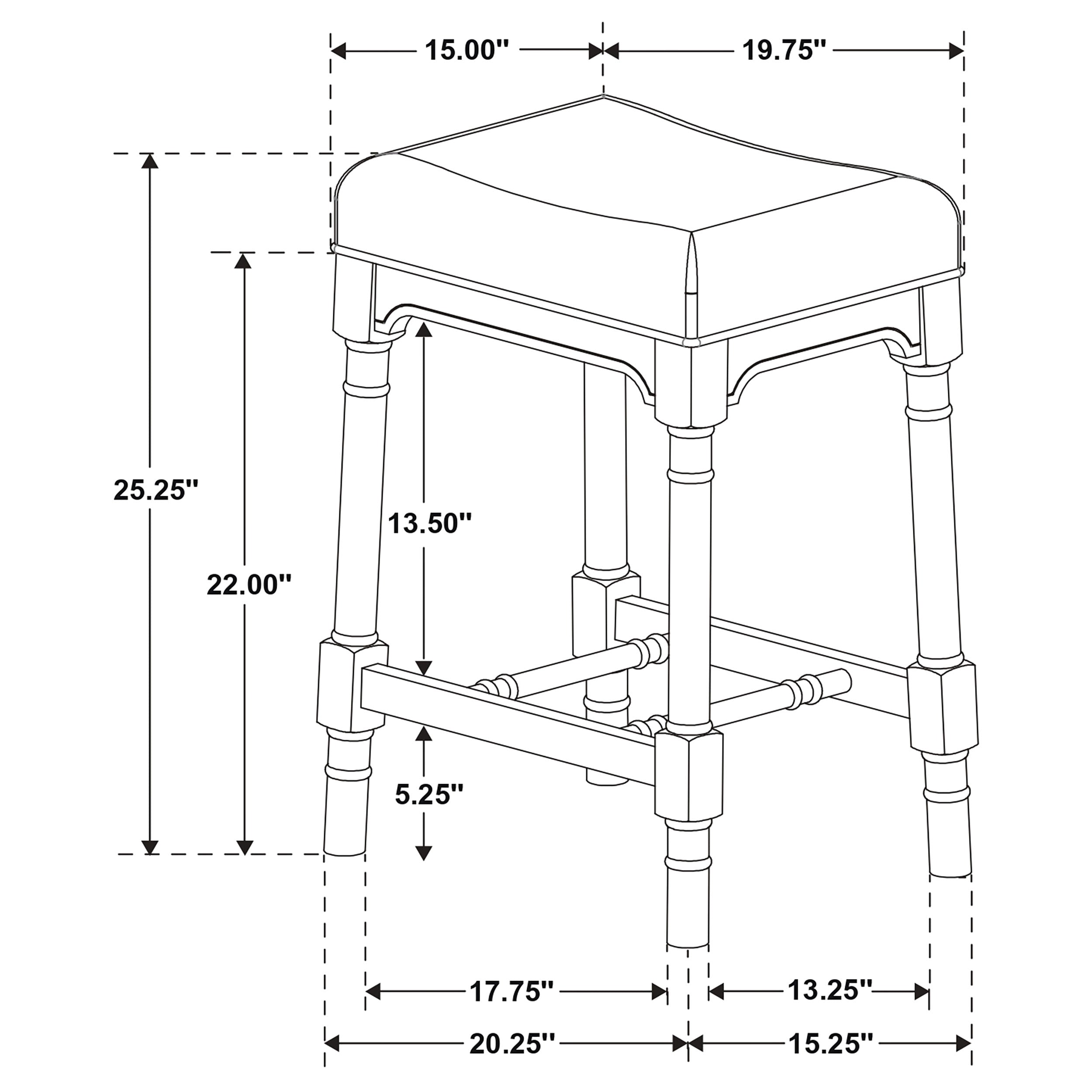 Martina  Rectangular Spindle Leg Counter Height Dining Set Oatmeal and Black