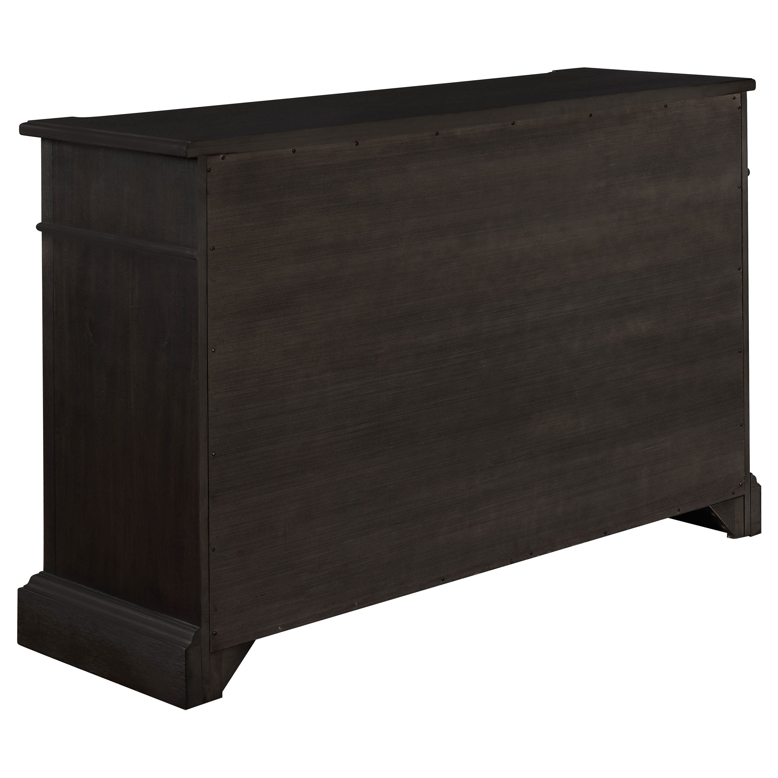 Phelps 2-door Rectangular Server Antique Noir