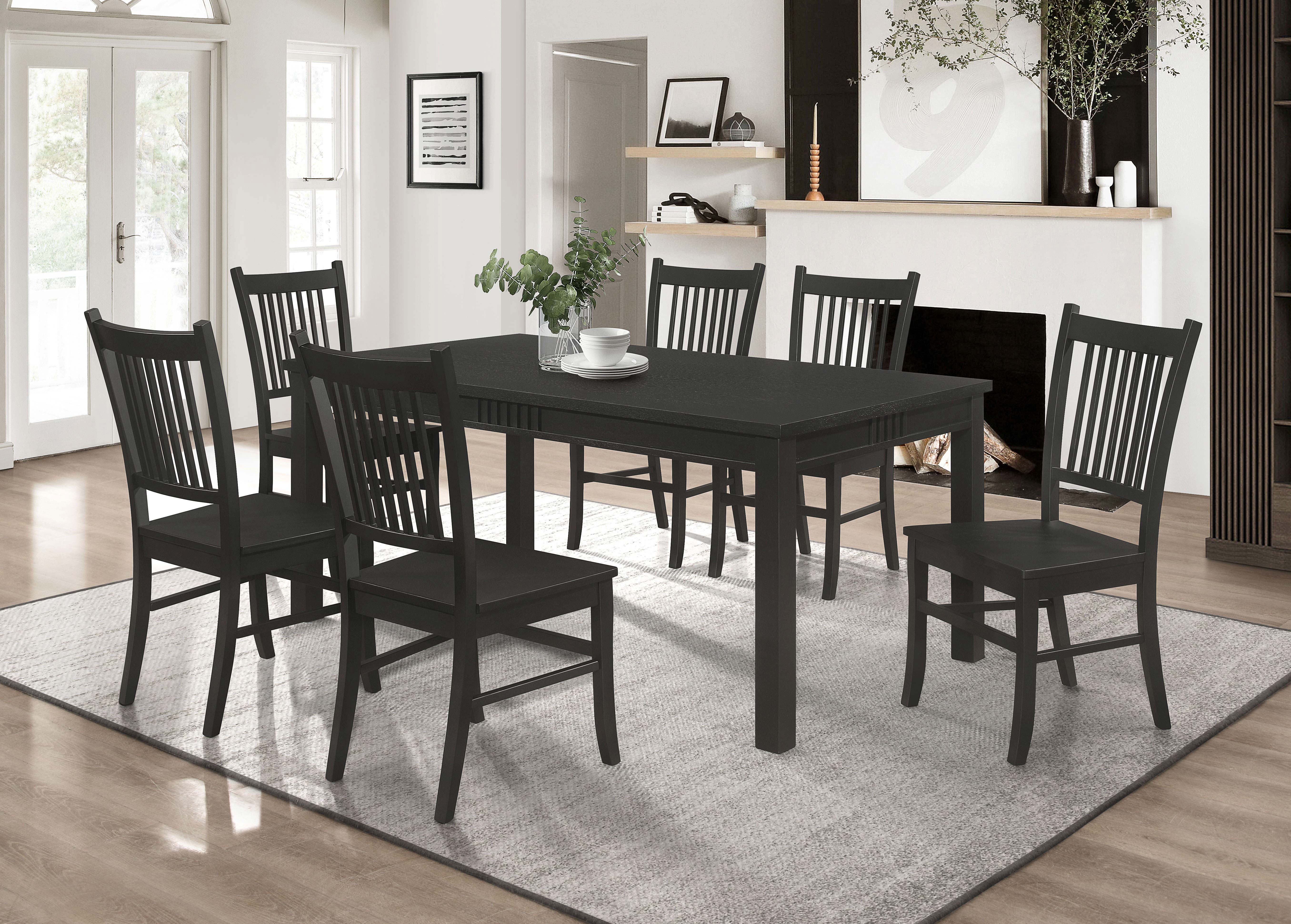 Marbrisa Rectangular Dining Table Matte Black