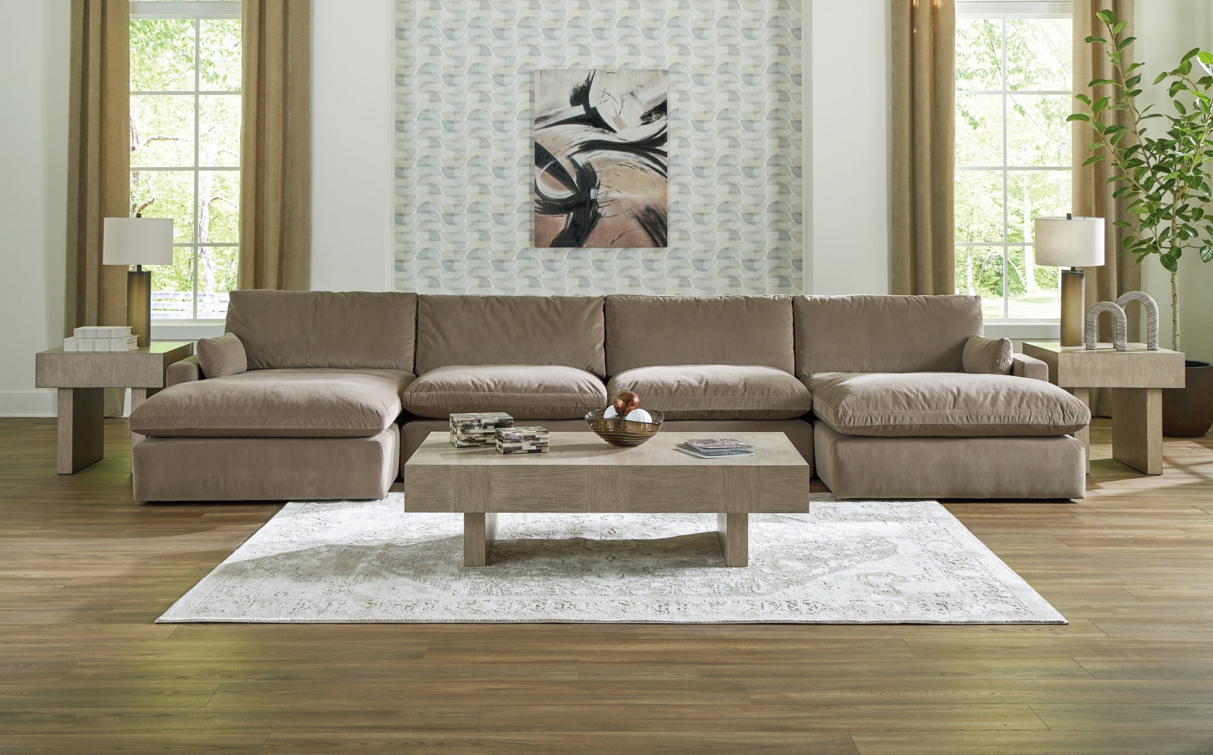 Sophie 3-Piece Sectional with Ottoman