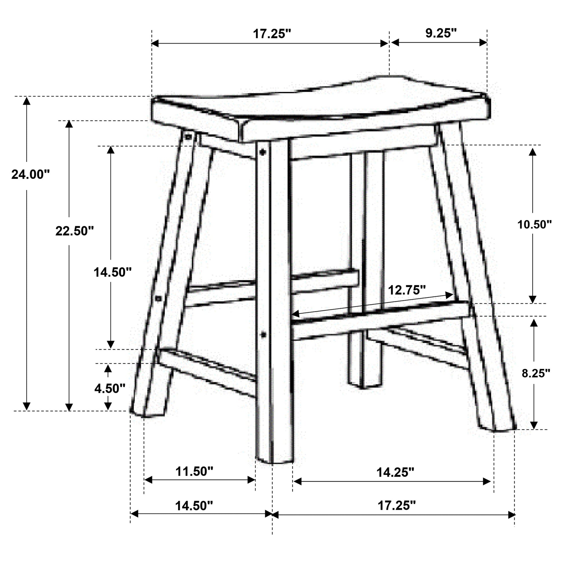 Coaster Durant Wooden Bar Stools Chestnut (Set of 2) Counter Height