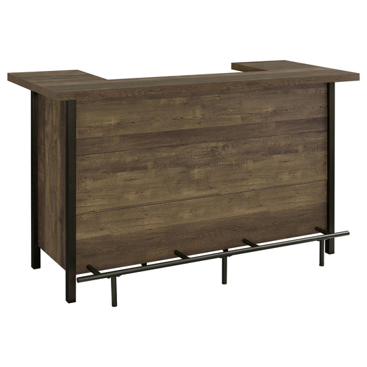 Bellemore Rectangular Storage Bar Unit Rustic Oak