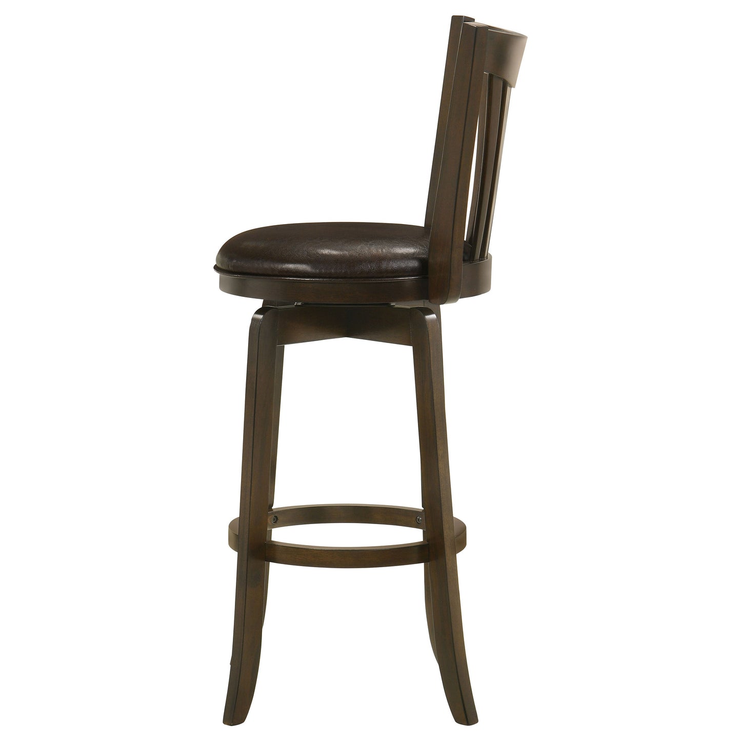 Coaster Lambert Counter Height Swivel Bar Stool with Upholstered Seat Dark Cherry Counter Height