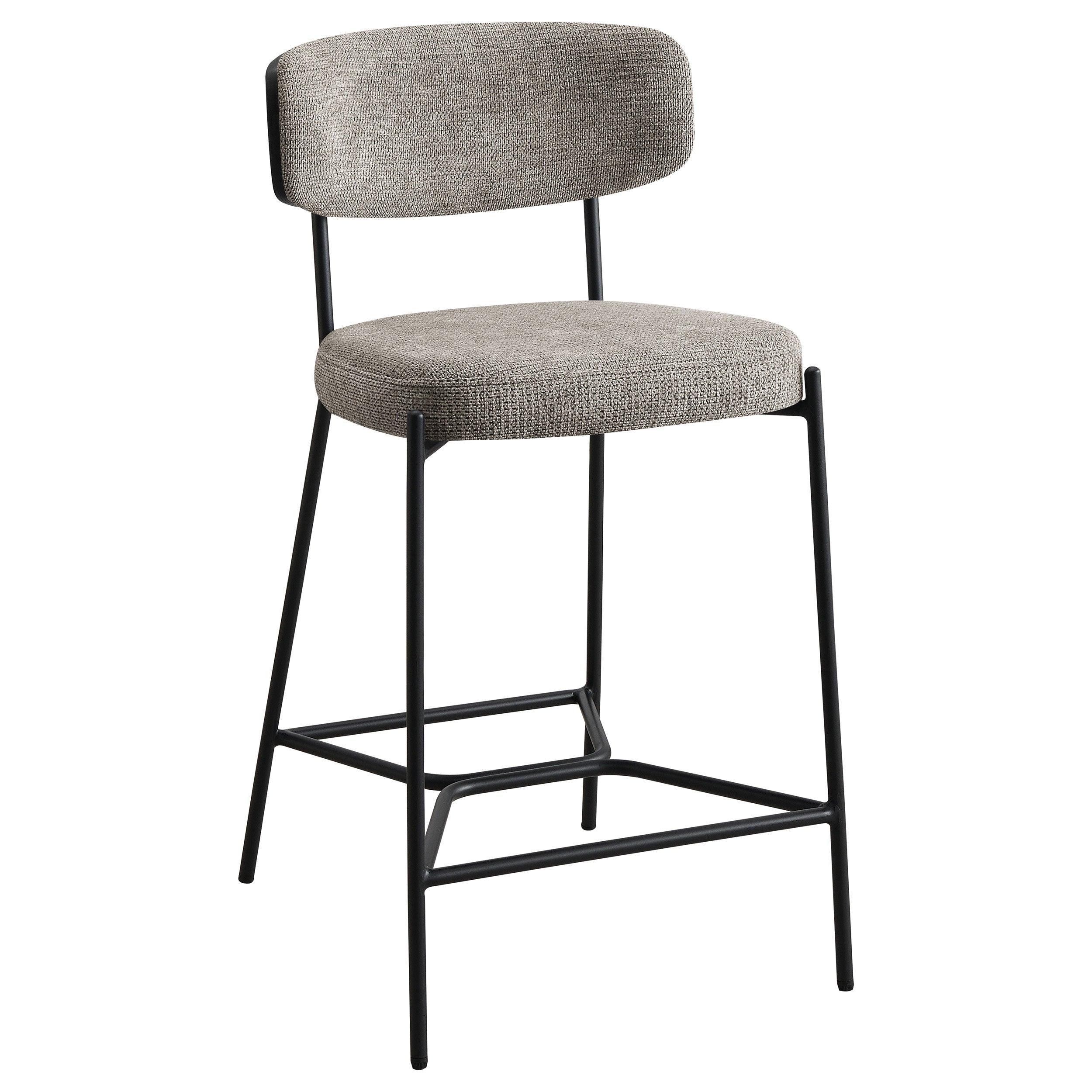 Elison Counter Height Bar Stool Light Brown (Set of 2)