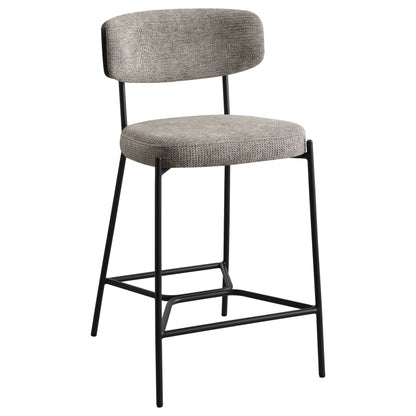 Elison Counter Height Bar Stool Light Brown (Set of 2)