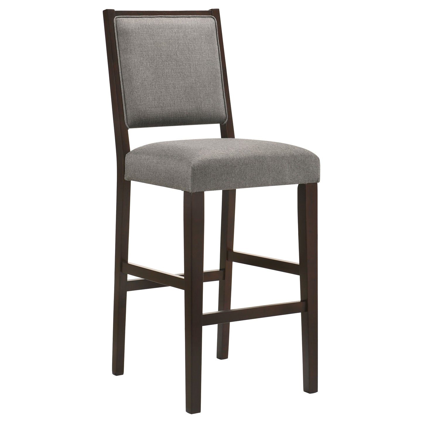 Bedford Fabric Upholstered Bar Chair Grey (Set of 2)