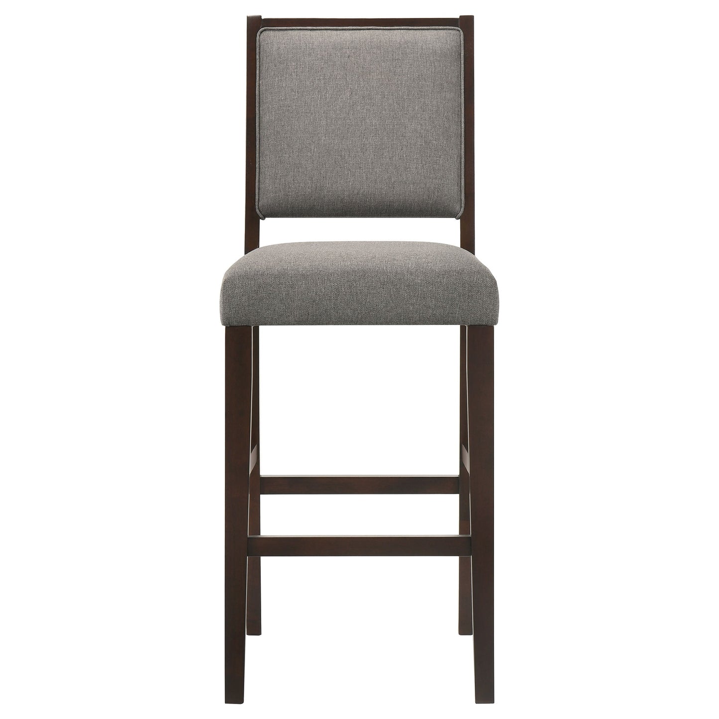 Bedford Fabric Upholstered Bar Chair Grey (Set of 2)