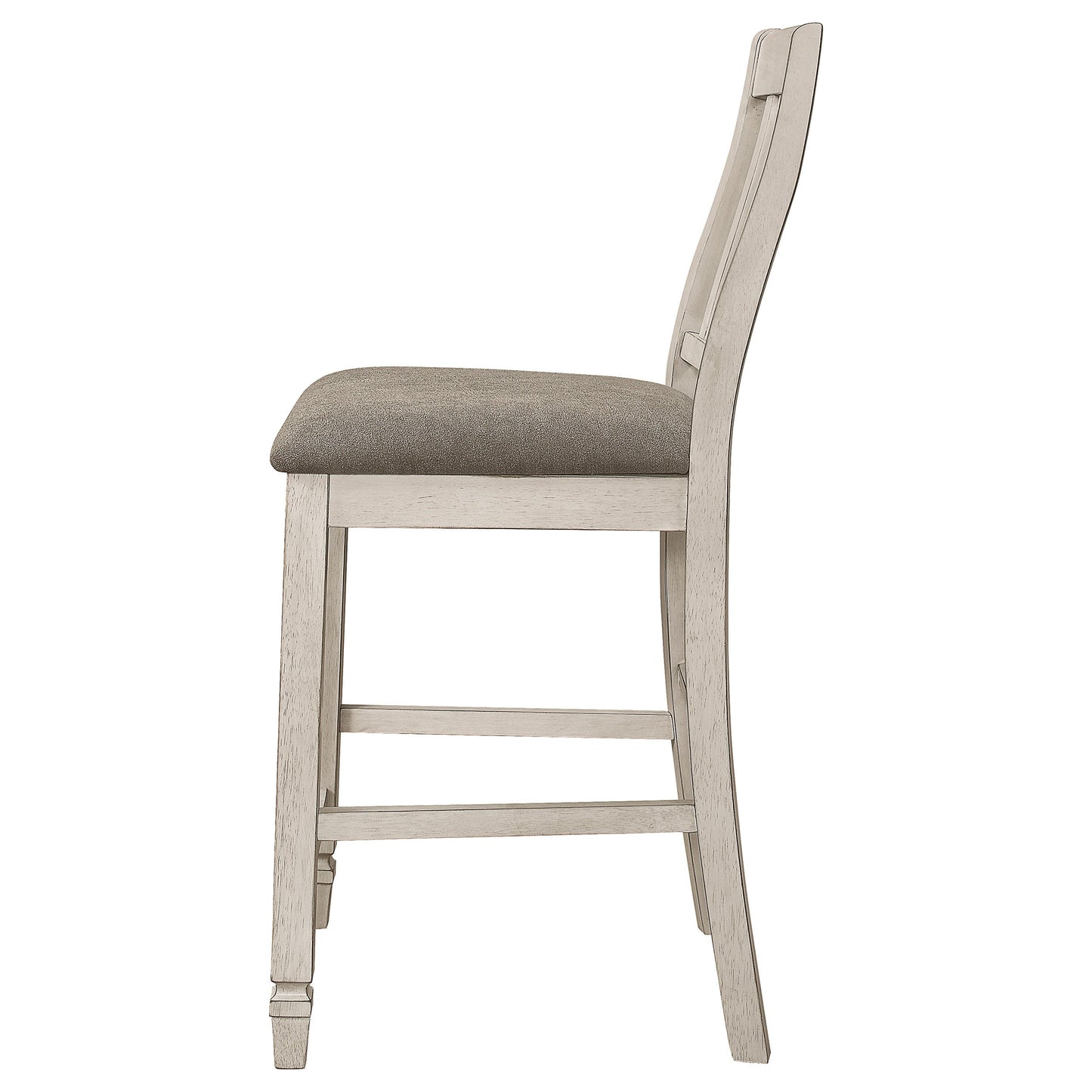 Coaster Sarasota Slat Back Counter Height Chairs Grey and Rustic Cream (Set of 2) Default Title