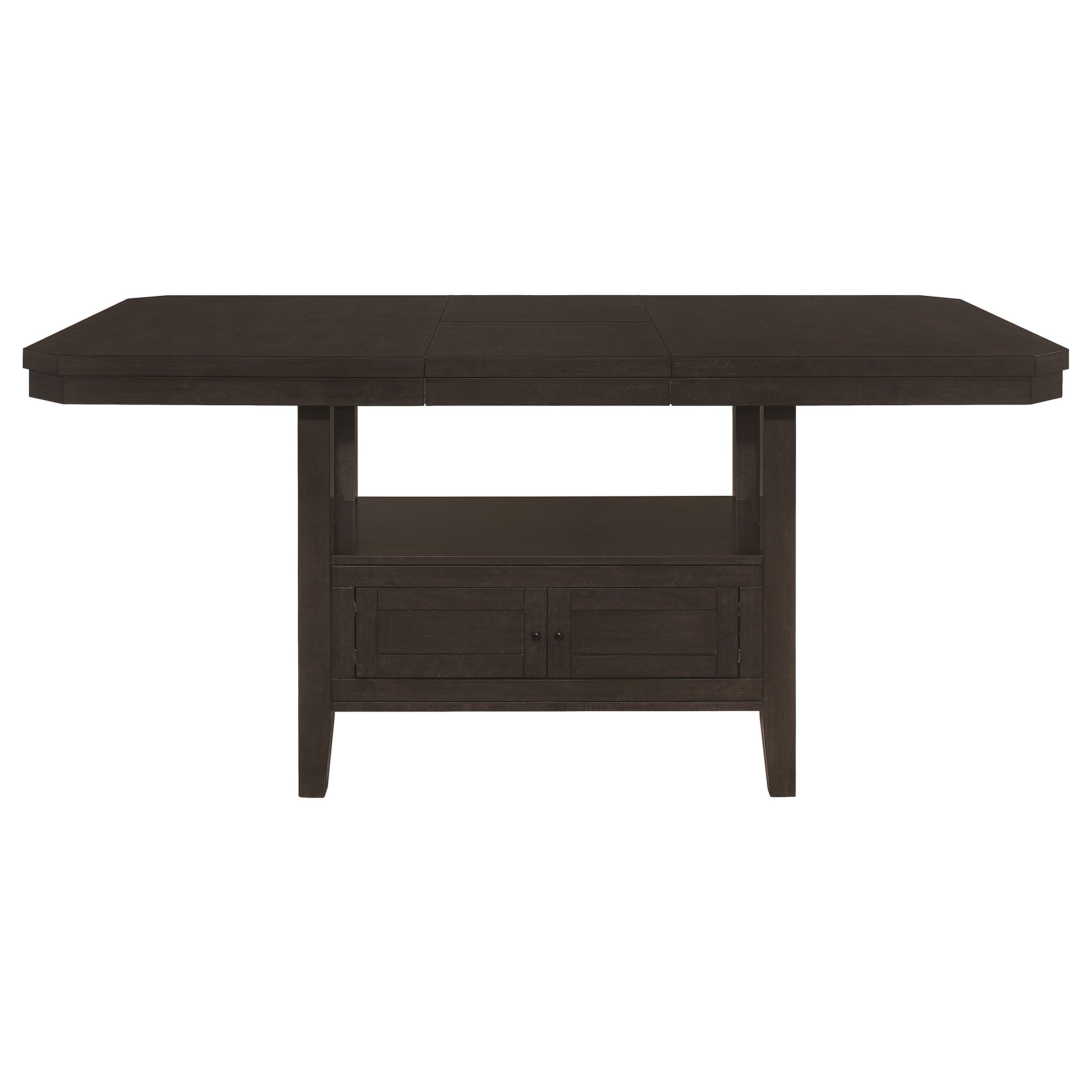 Prentiss  Rectangular Counter Height Dining Set with Butterfly Leaf Cappuccino