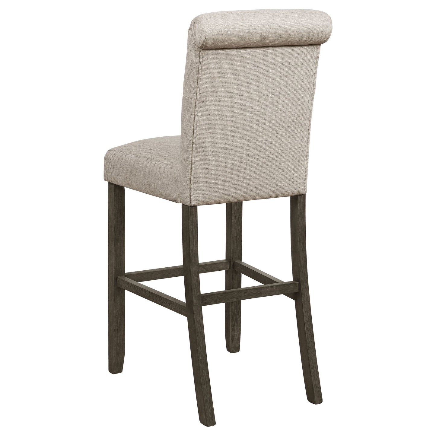 Balboa Fabric Upholstered Bar Chair Beige (Set of 2)