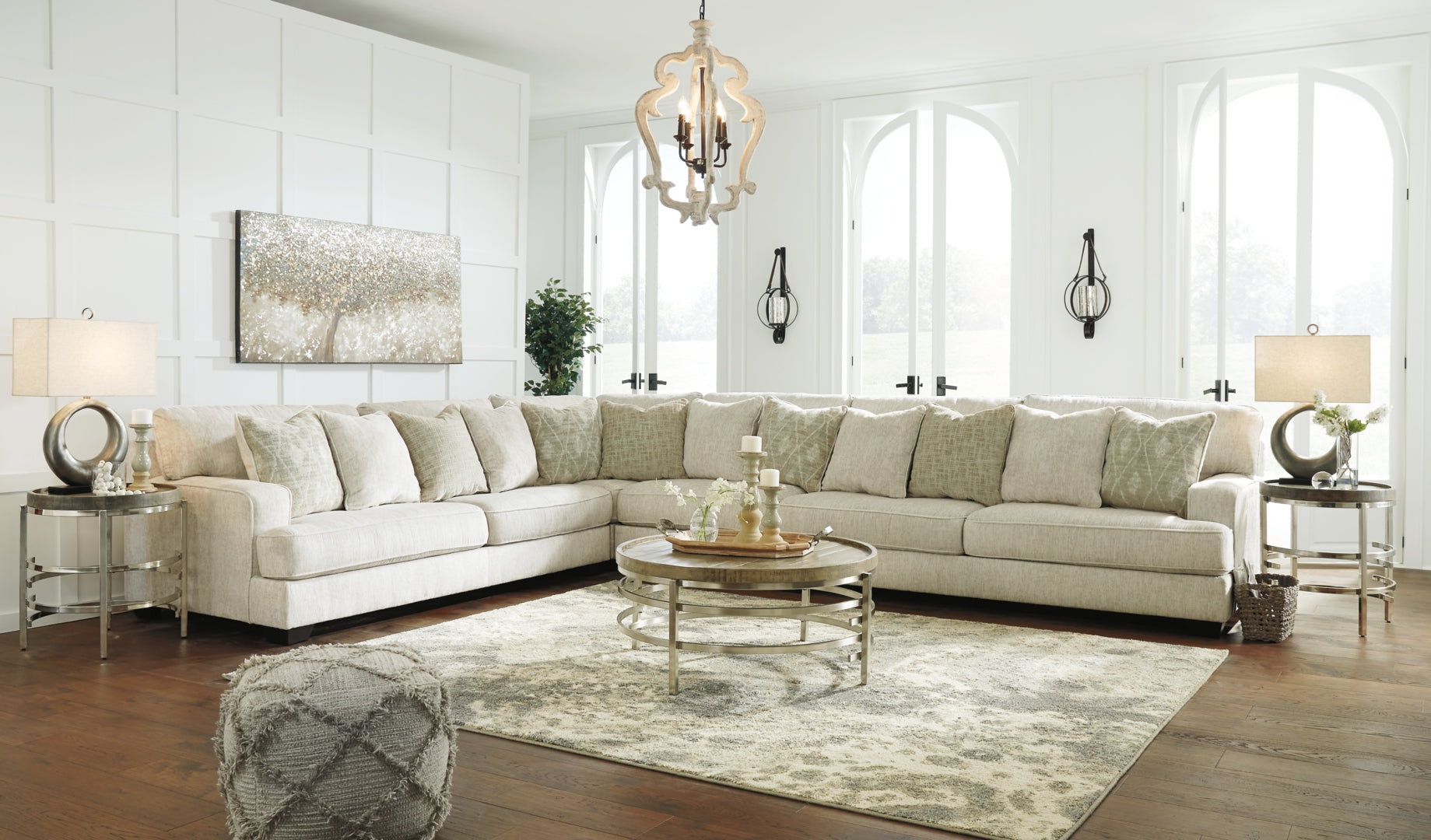 Rawcliffe 4-Piece Sectional with Ottoman