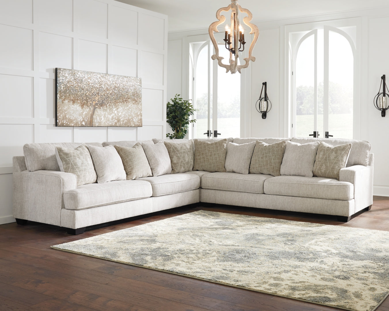 Rawcliffe 4-Piece Sectional with Ottoman