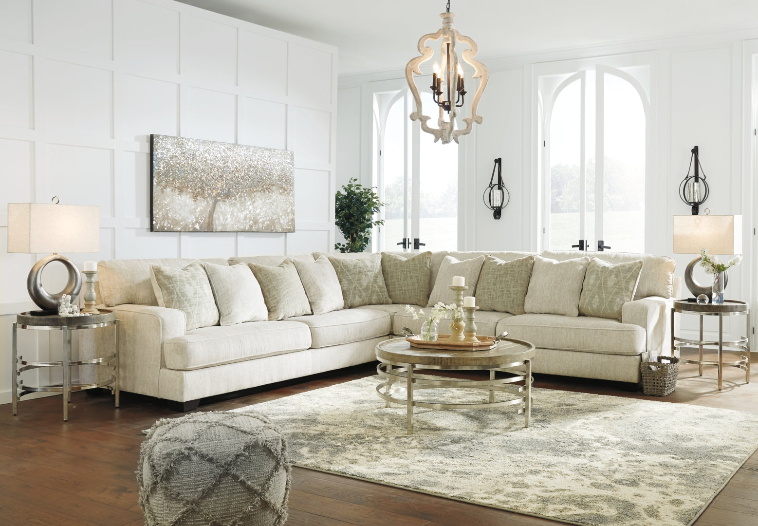 Rawcliffe 4-Piece Sectional with Ottoman