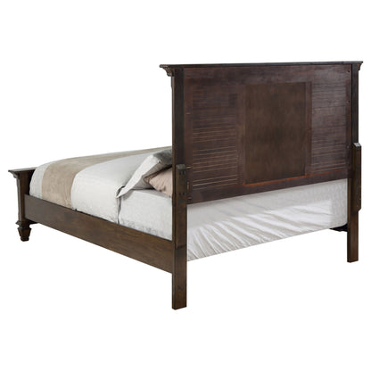 Franco Wood  Panel Bed Burnished Oak