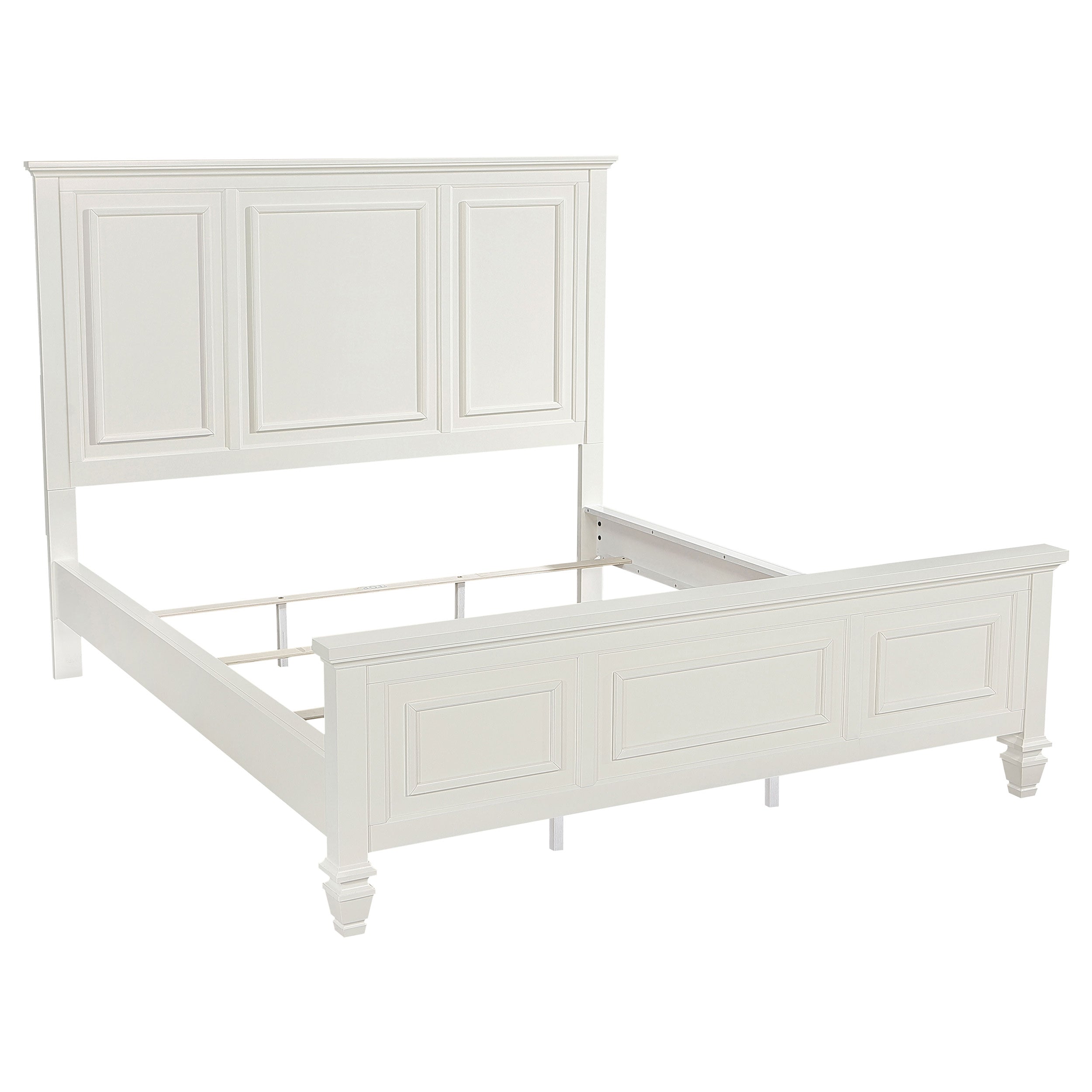 Sandy Beach 4-piece Eastern King Bedroom Set Cream White