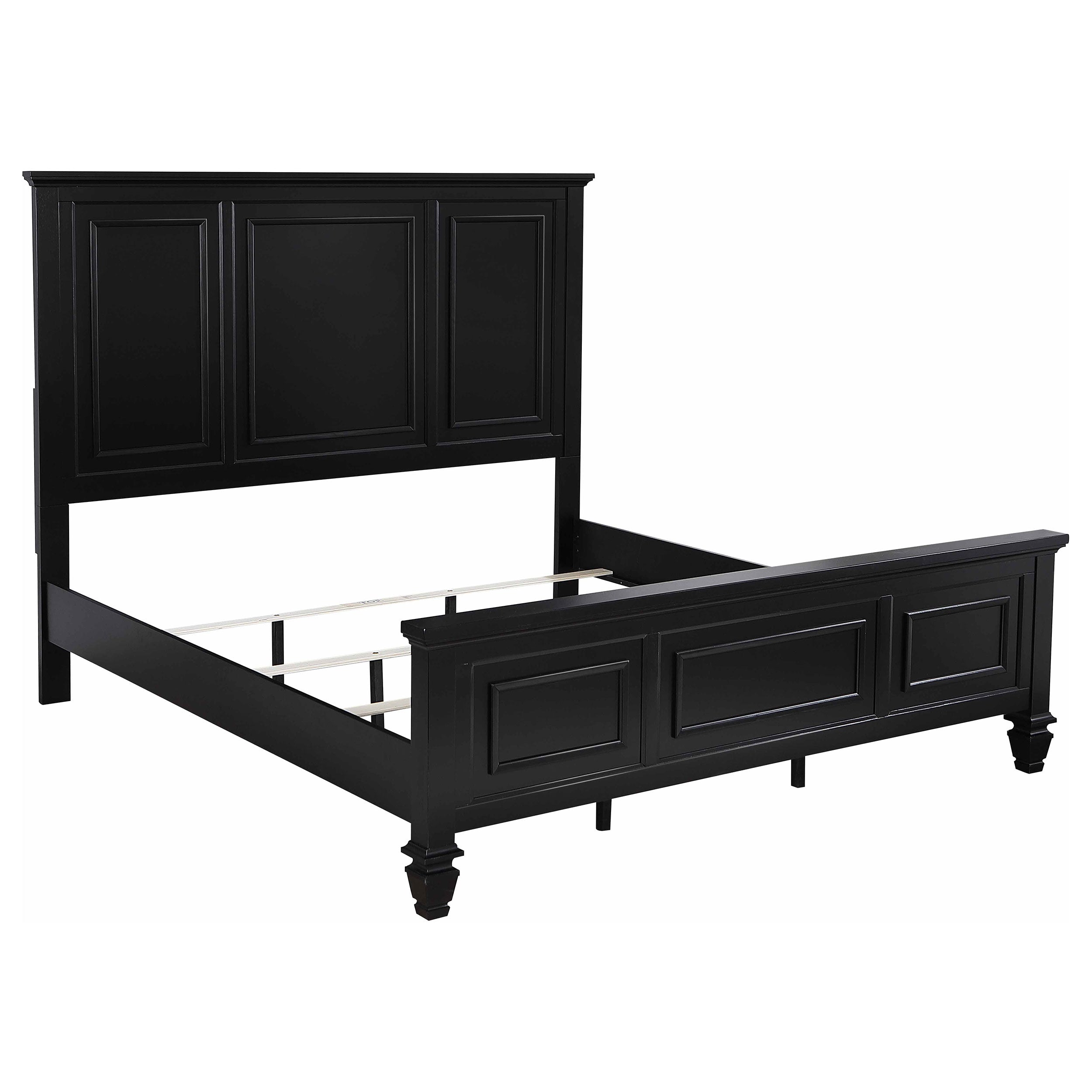 Sandy Beach 4-piece Eastern King Bedroom Set Black