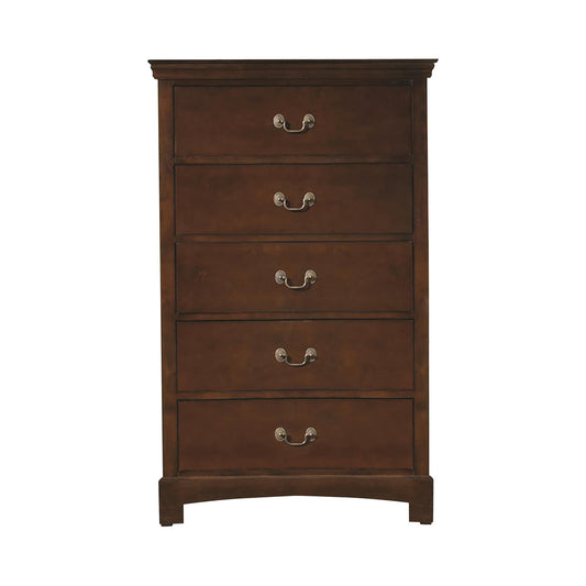 Tatiana 5-drawer Chest Warm Brown