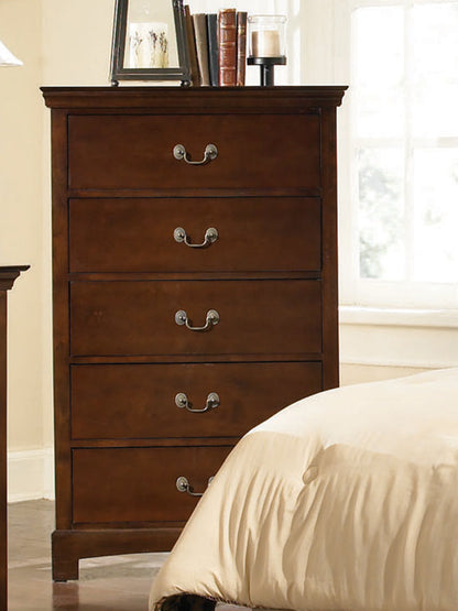 Tatiana 5-drawer Chest Warm Brown