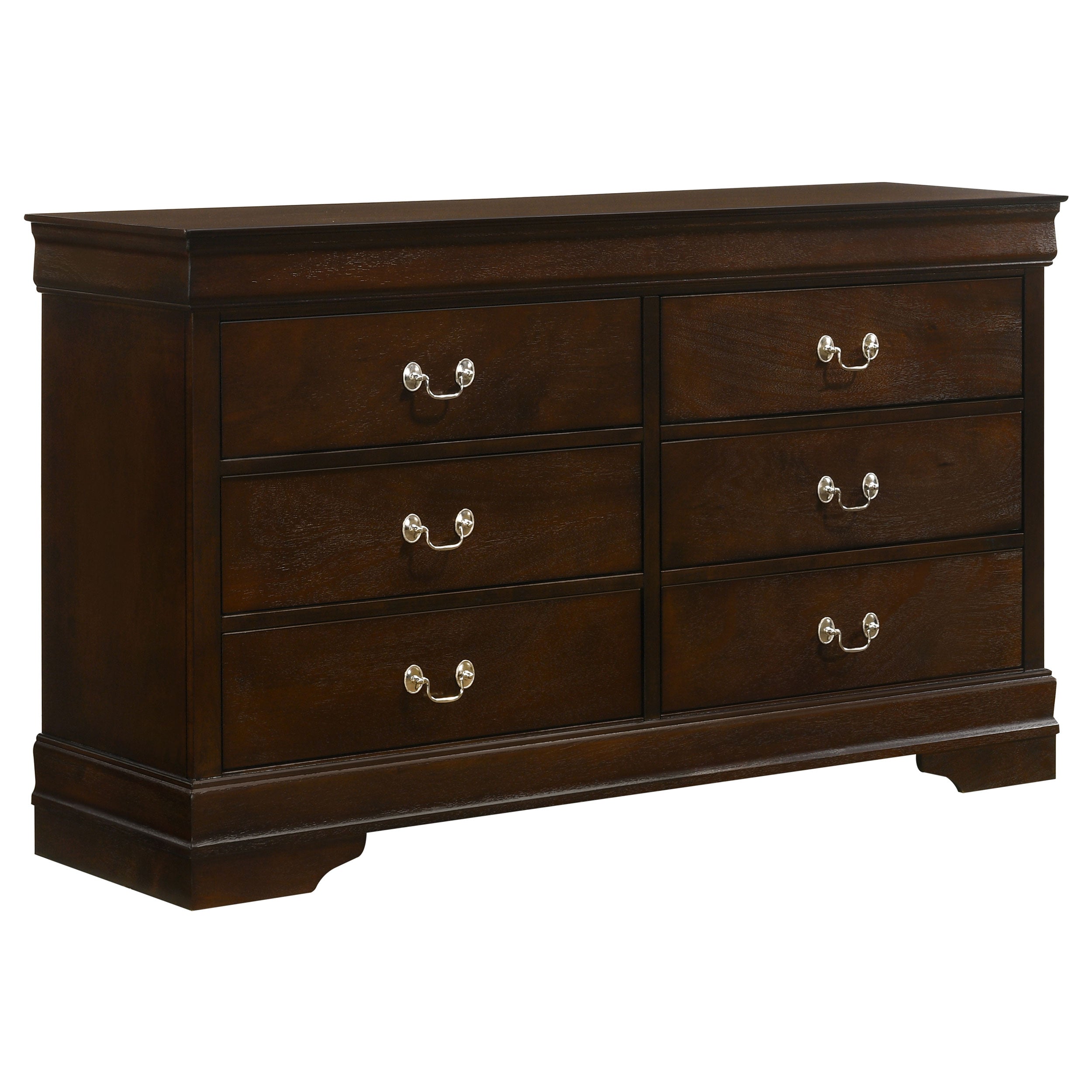 Louis Philippe Panel Bedroom Set with High Headboard