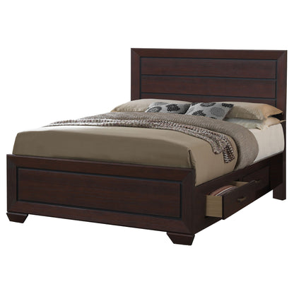 Kauffman  Storage Bed Dark Cocoa