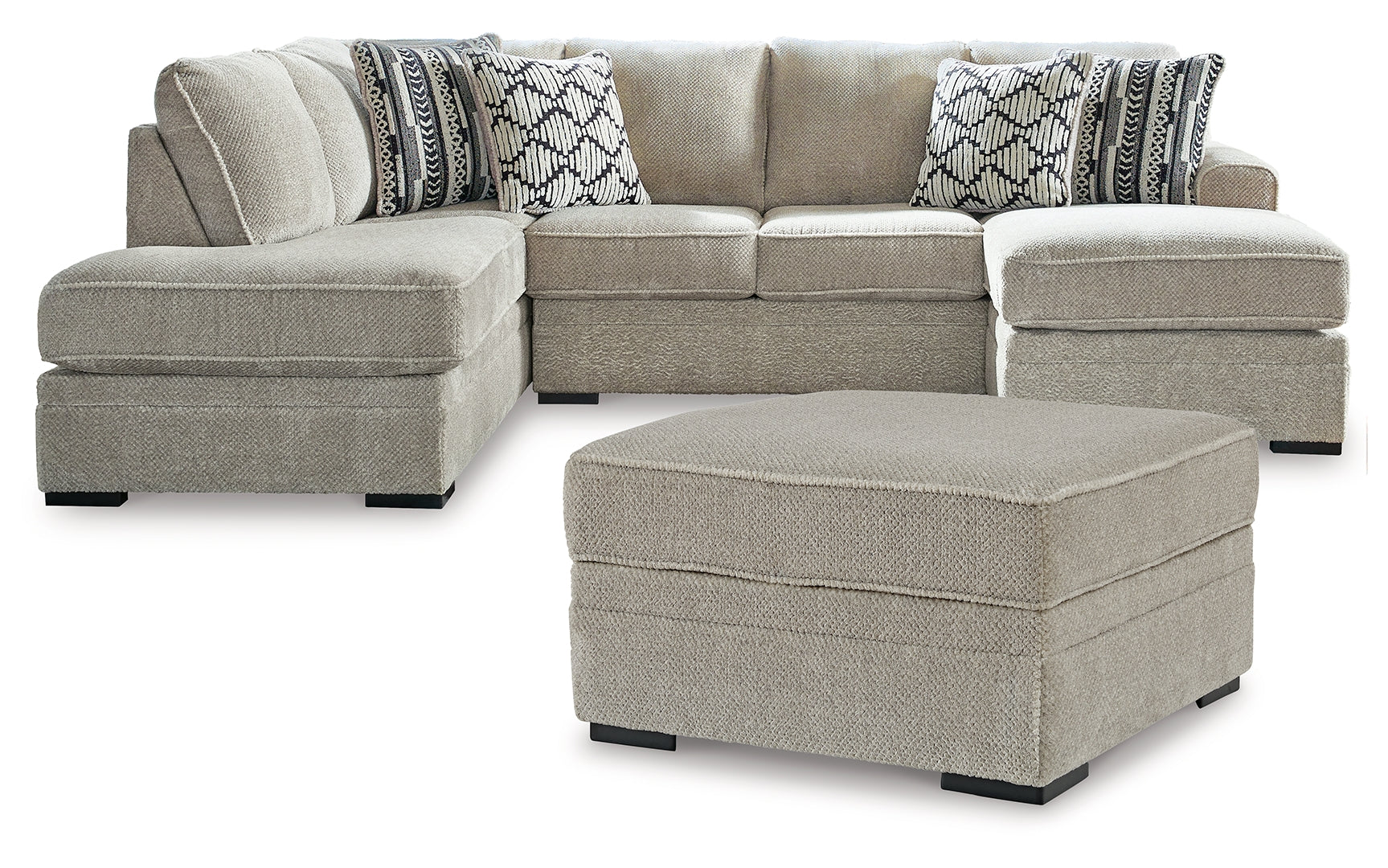 Calnita 2-Piece Sectional with Ottoman