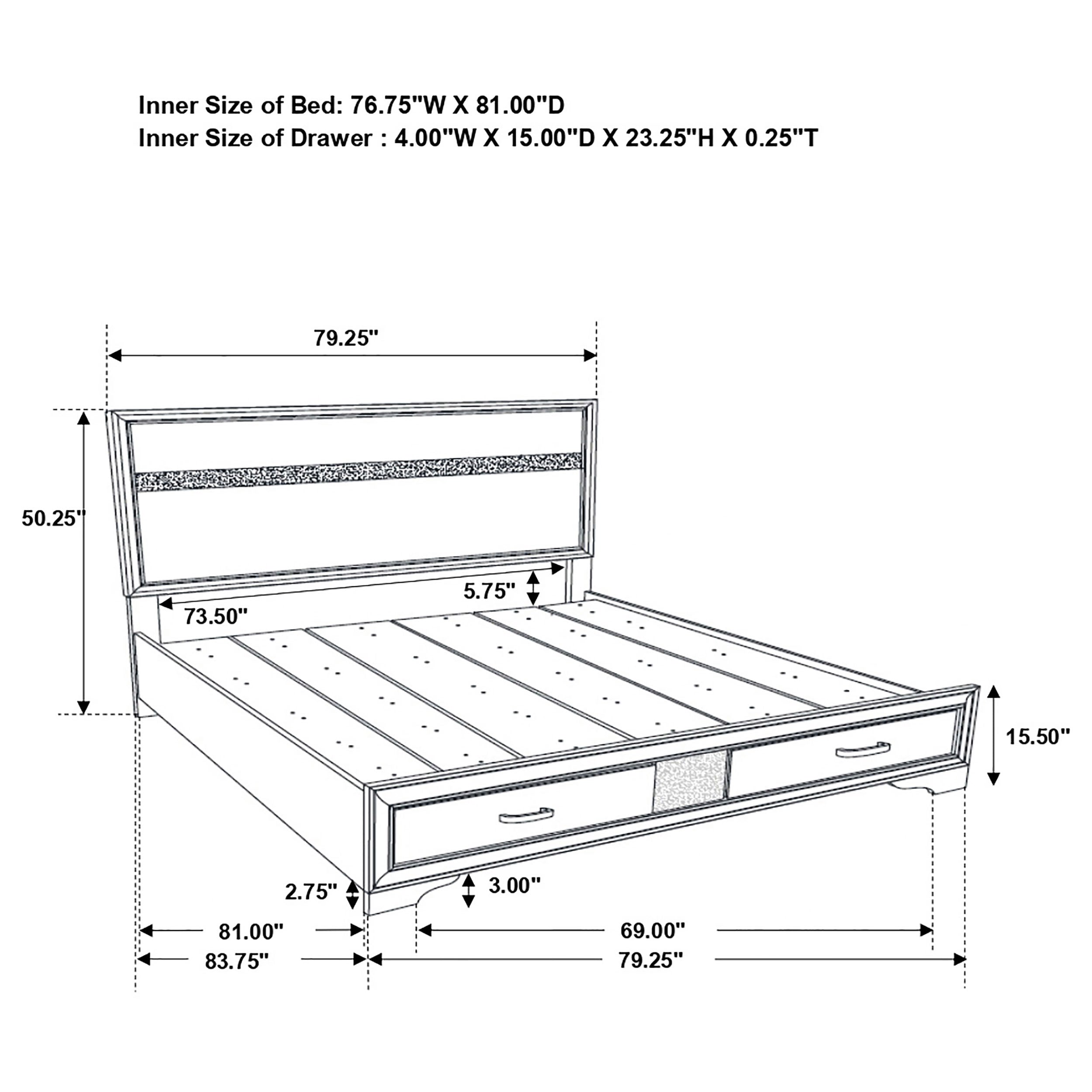 Miranda Platform Storage Bedroom Set