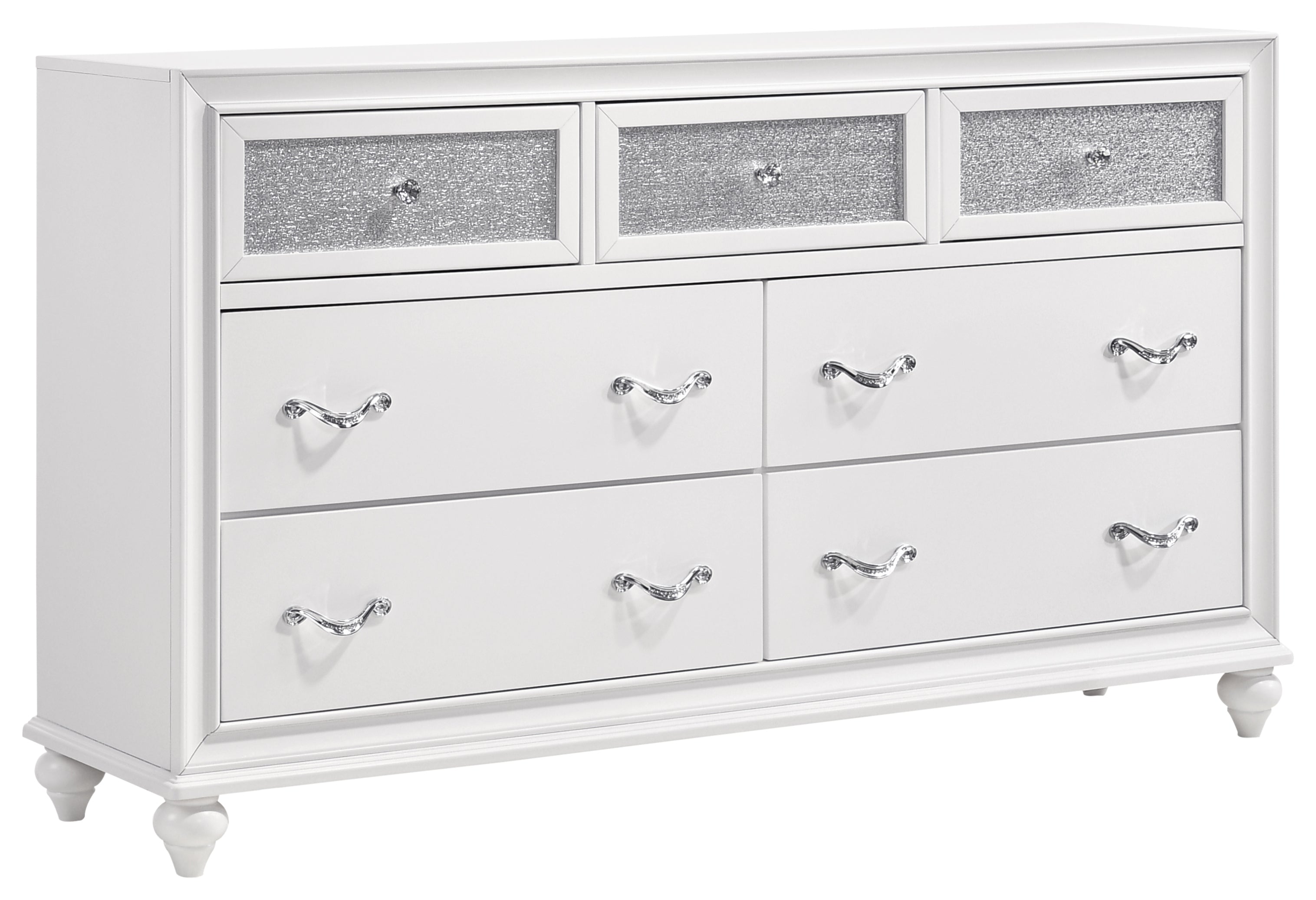 Barzini   Panel Bedroom Set White