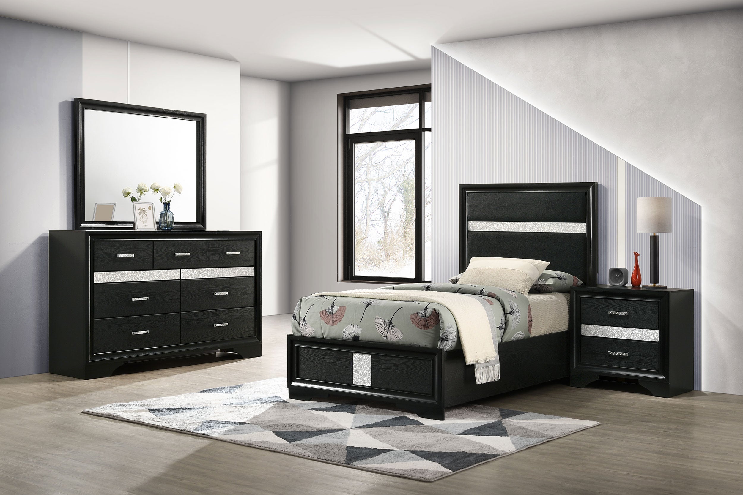 Miranda   Bedroom Set Black