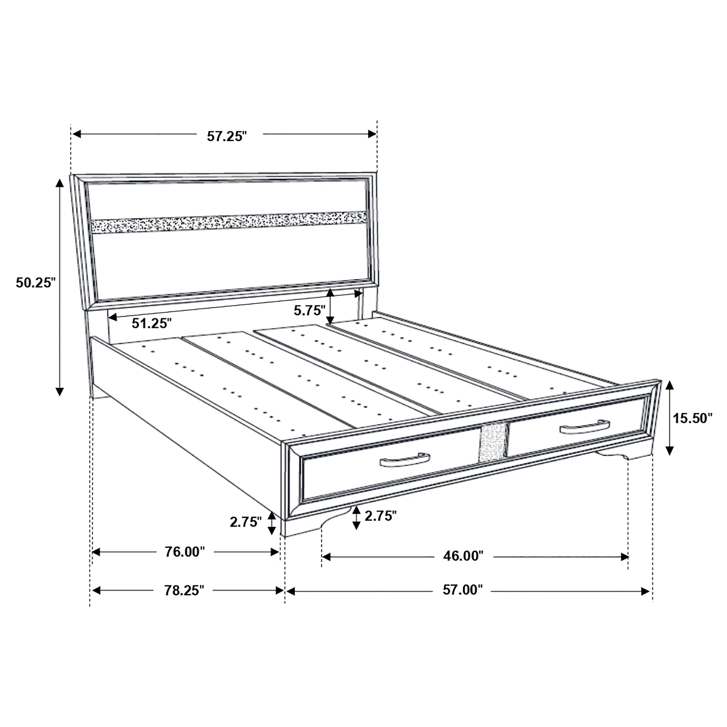 Miranda Platform Storage Bedroom Set