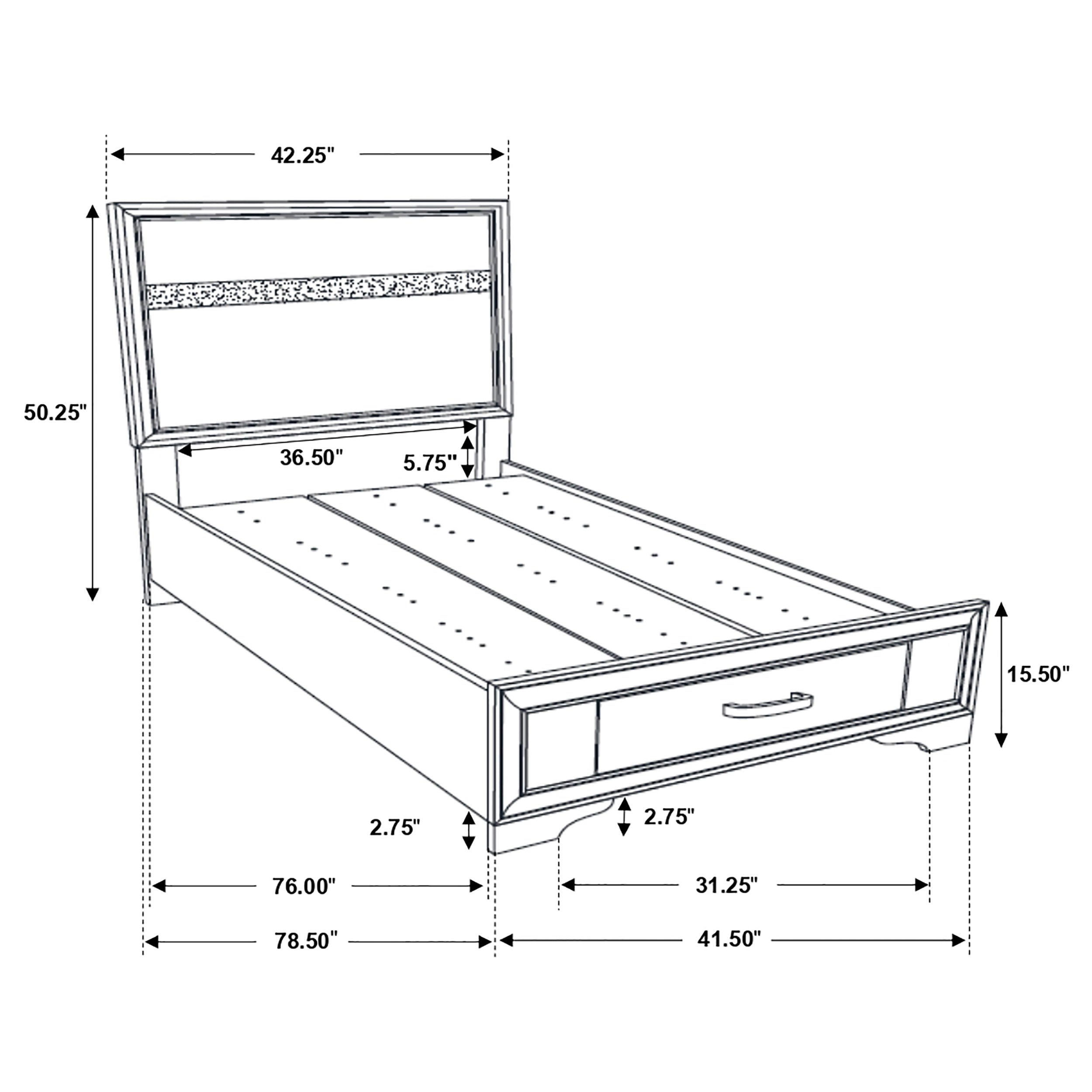 Miranda Platform Storage Bedroom Set