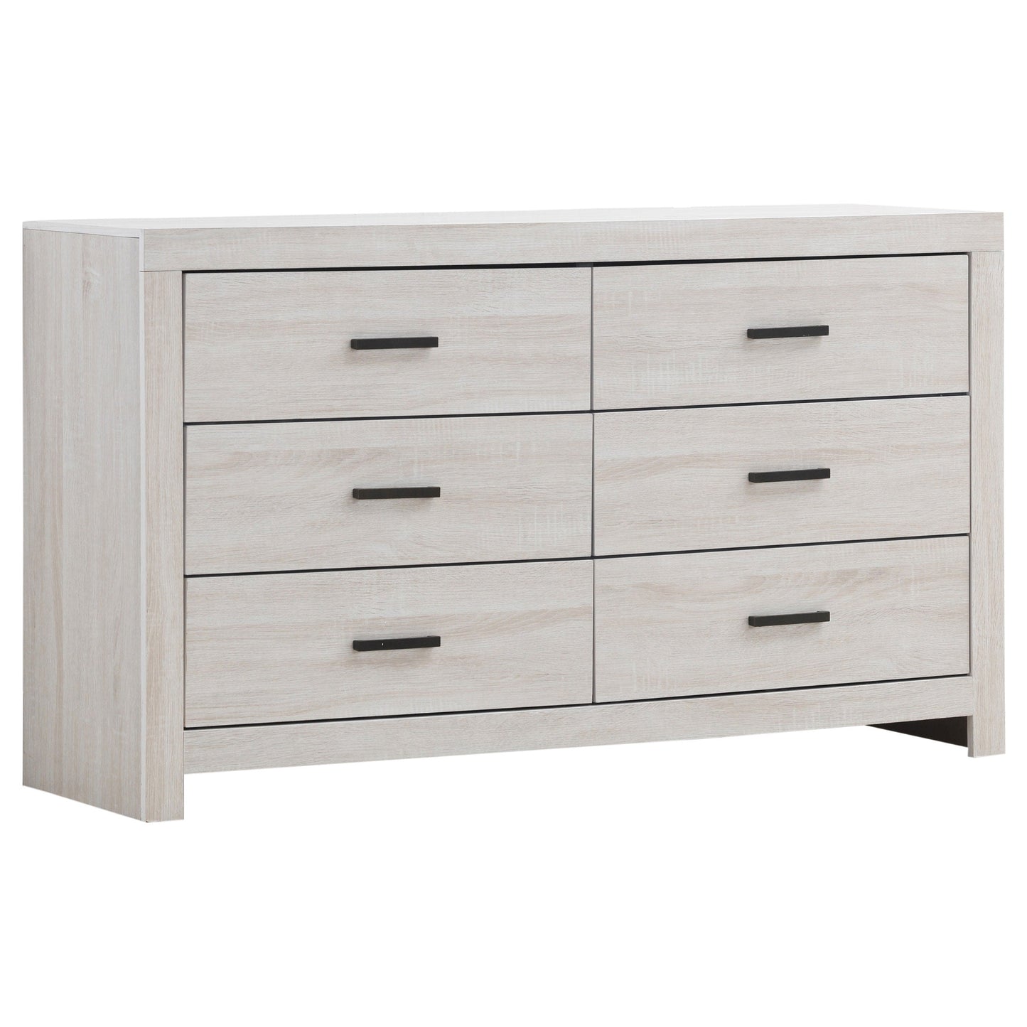 Brantford 6-drawer Dresser with Mirror Coastal White