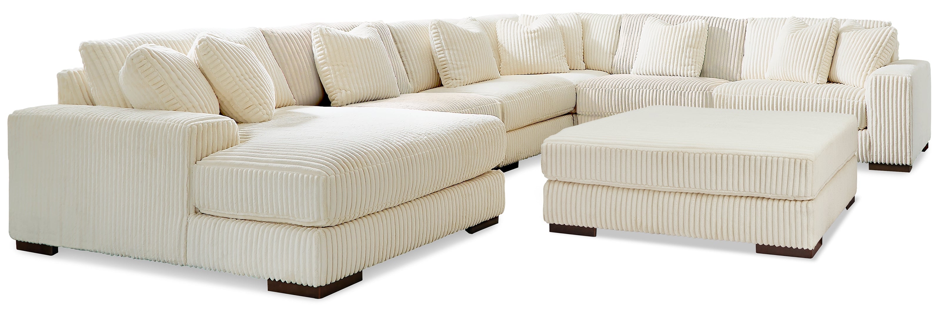 Lindyn 5-Piece Sectional with Ottoman